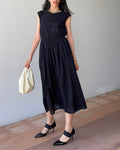 Black cotton dress