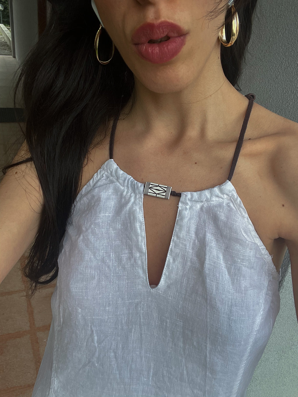 Linen vintage dress