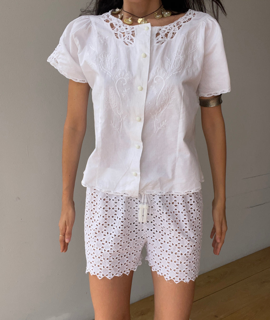 Cotton romantic shirt