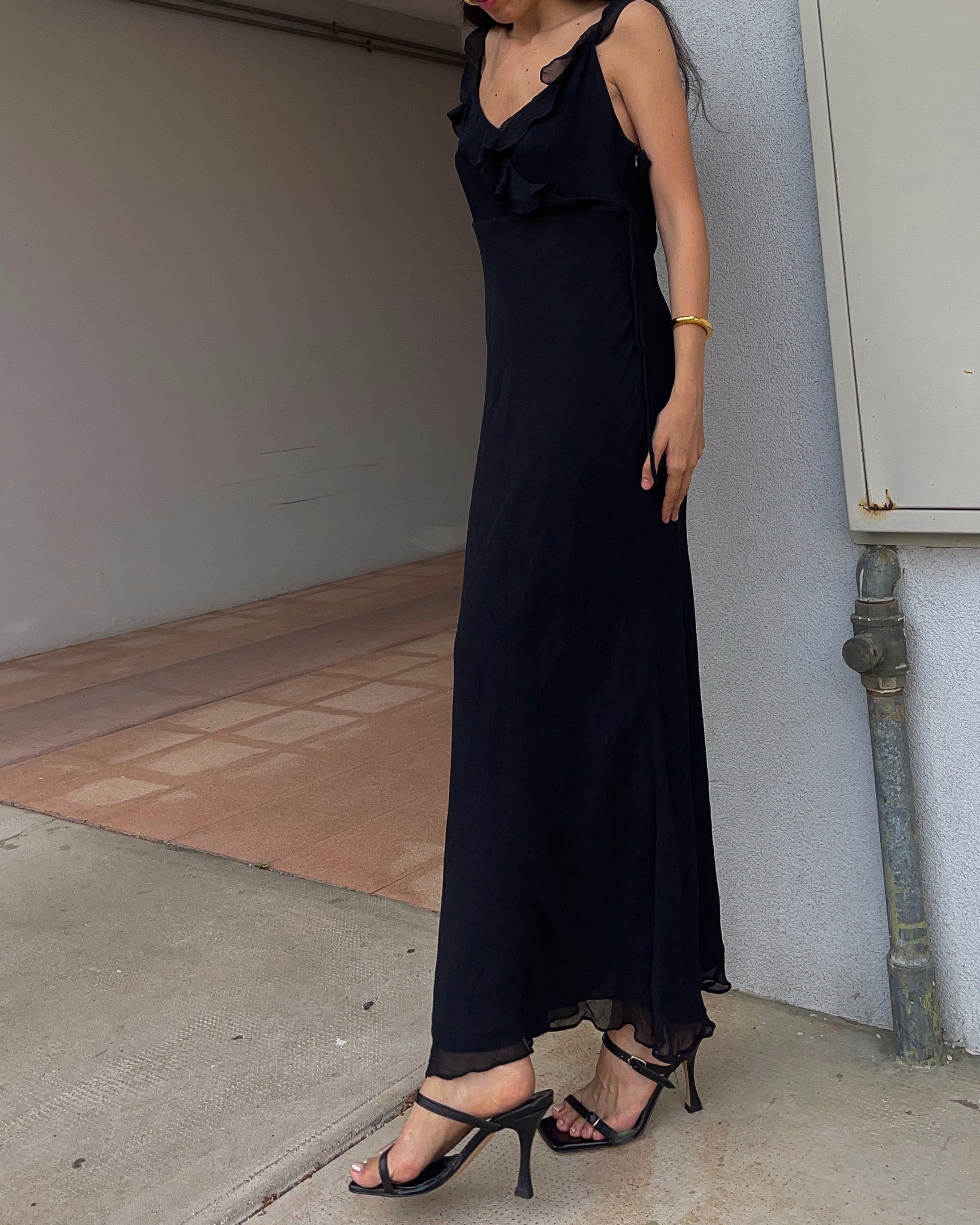 Silk black dress