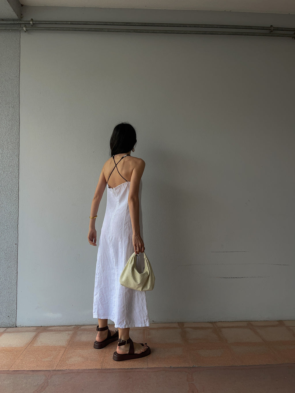 Linen vintage dress