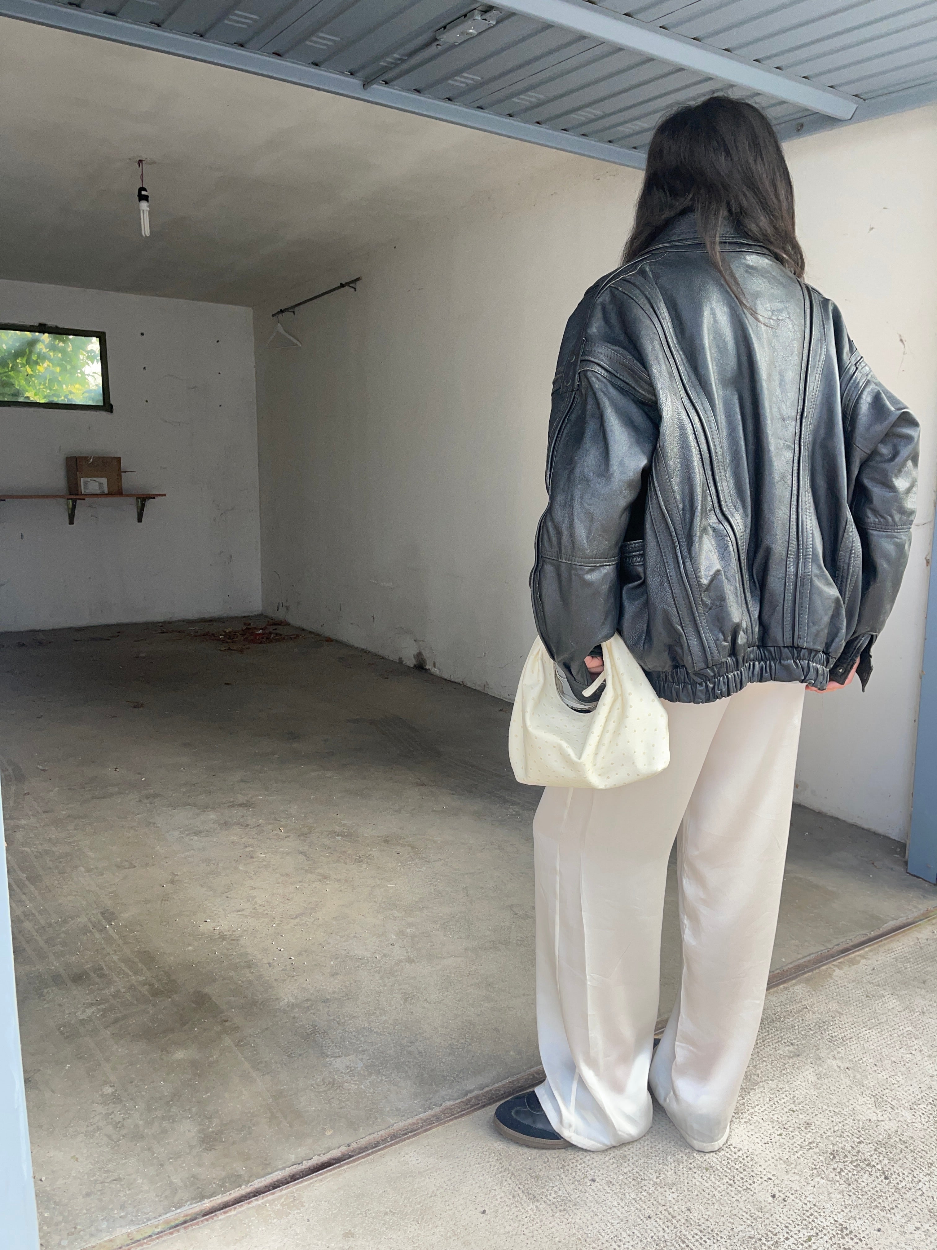 Black bomber jacket