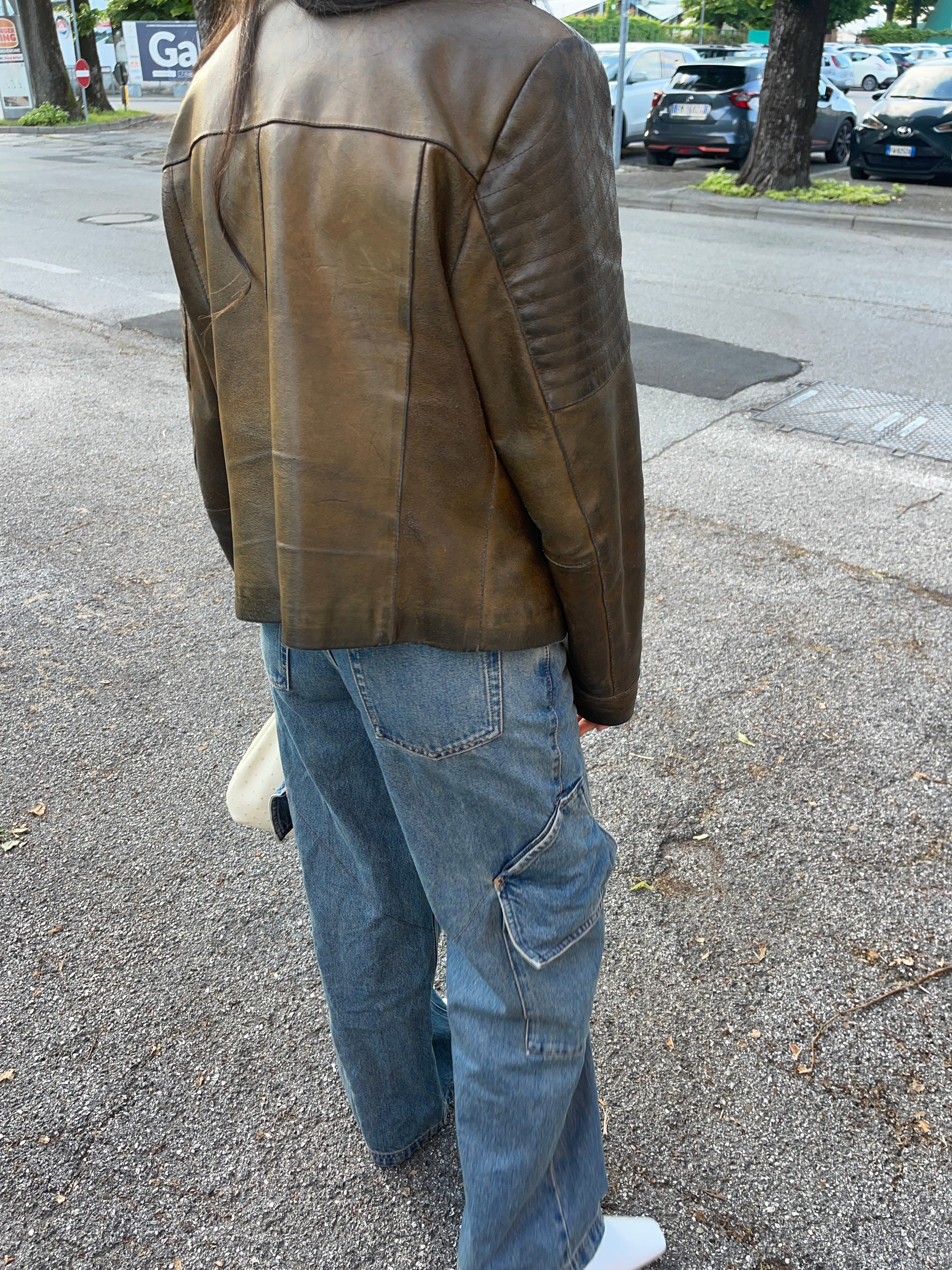 Leather chiodo