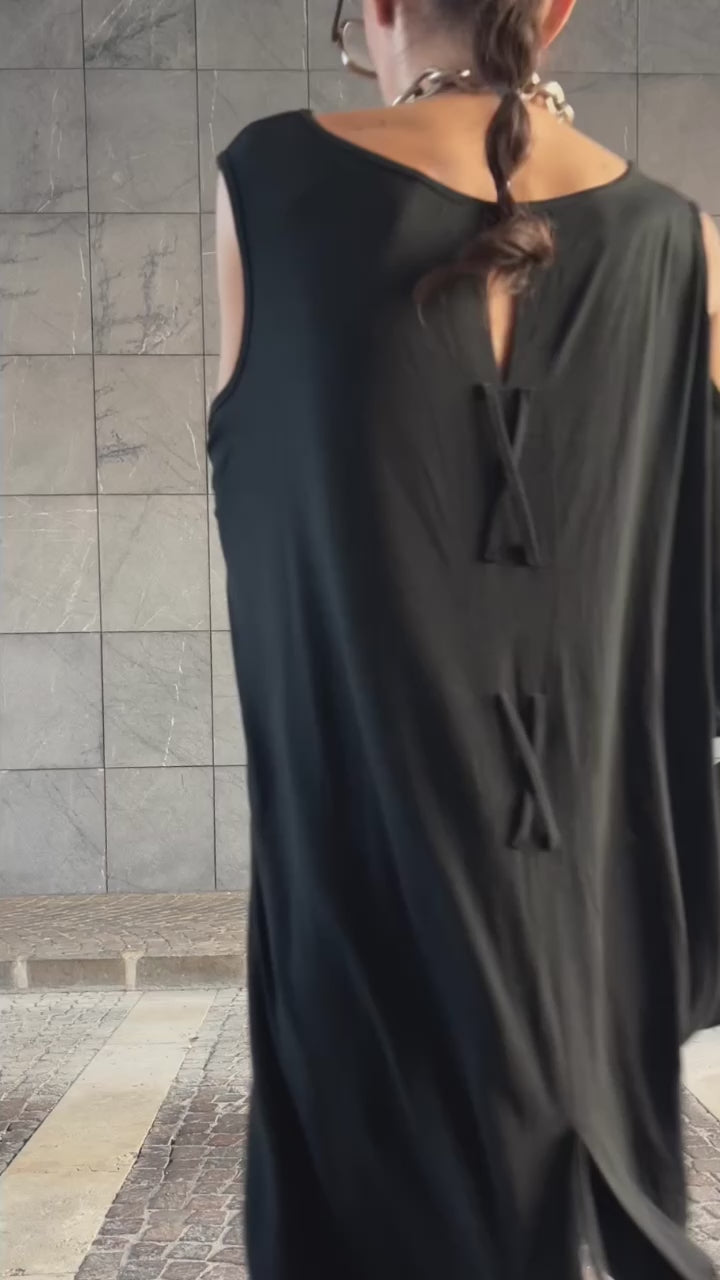 Y2k black tunic