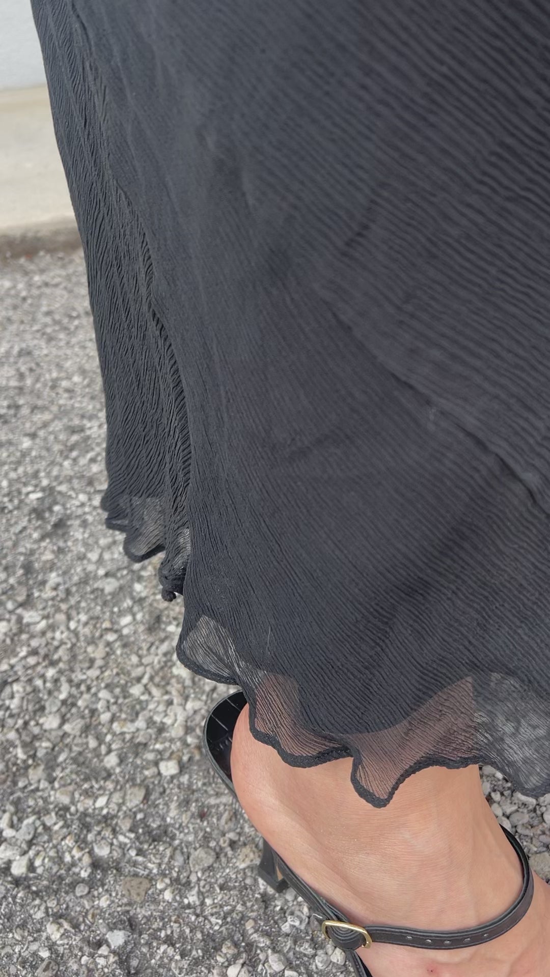 Silk black dress