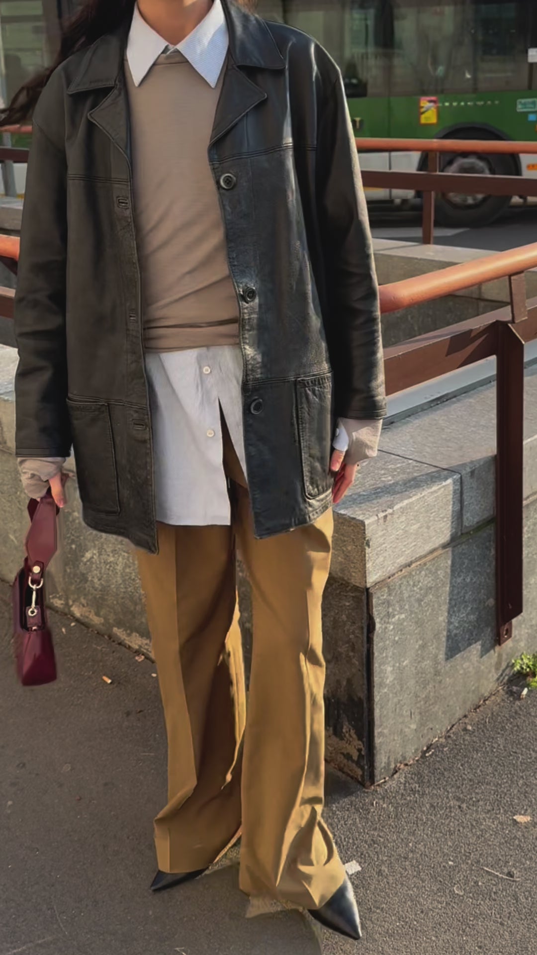 DISTRESSED Leather jacket