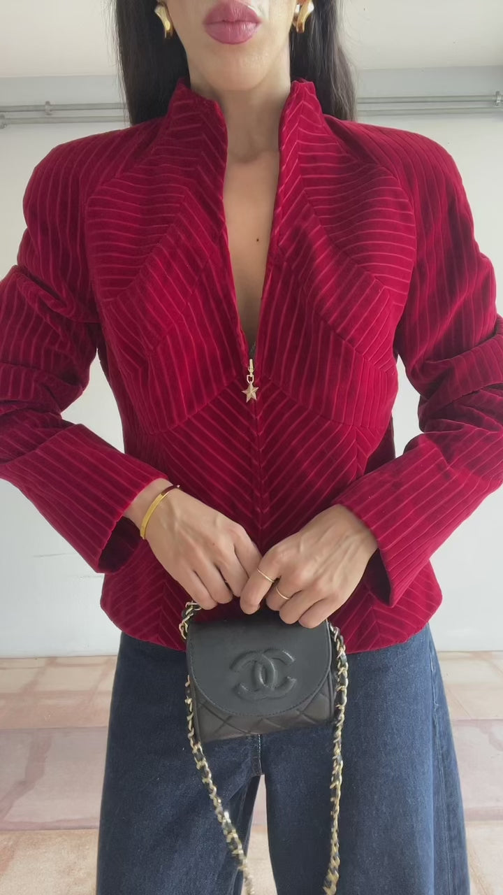 MUGLER velvet jacket