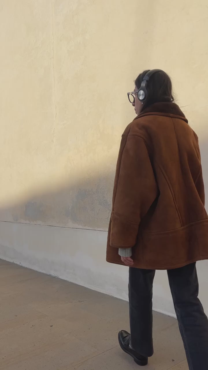 Chocolate shearling