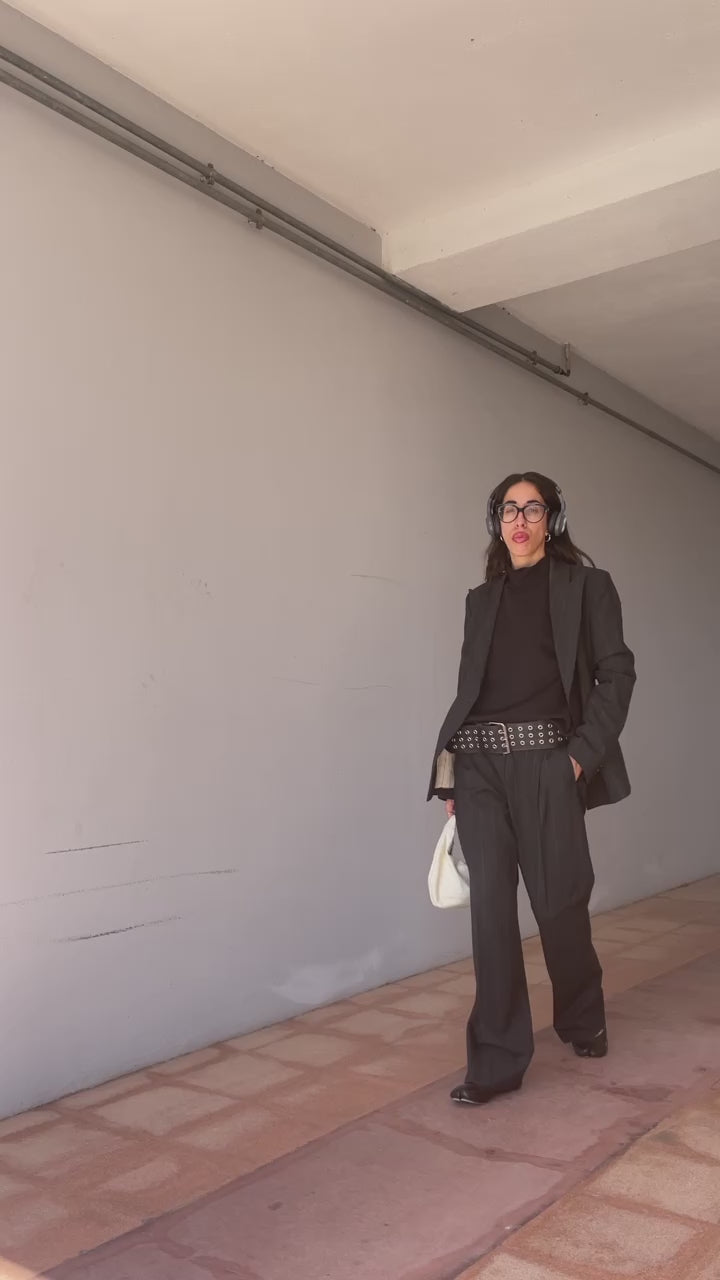 Gessato suit