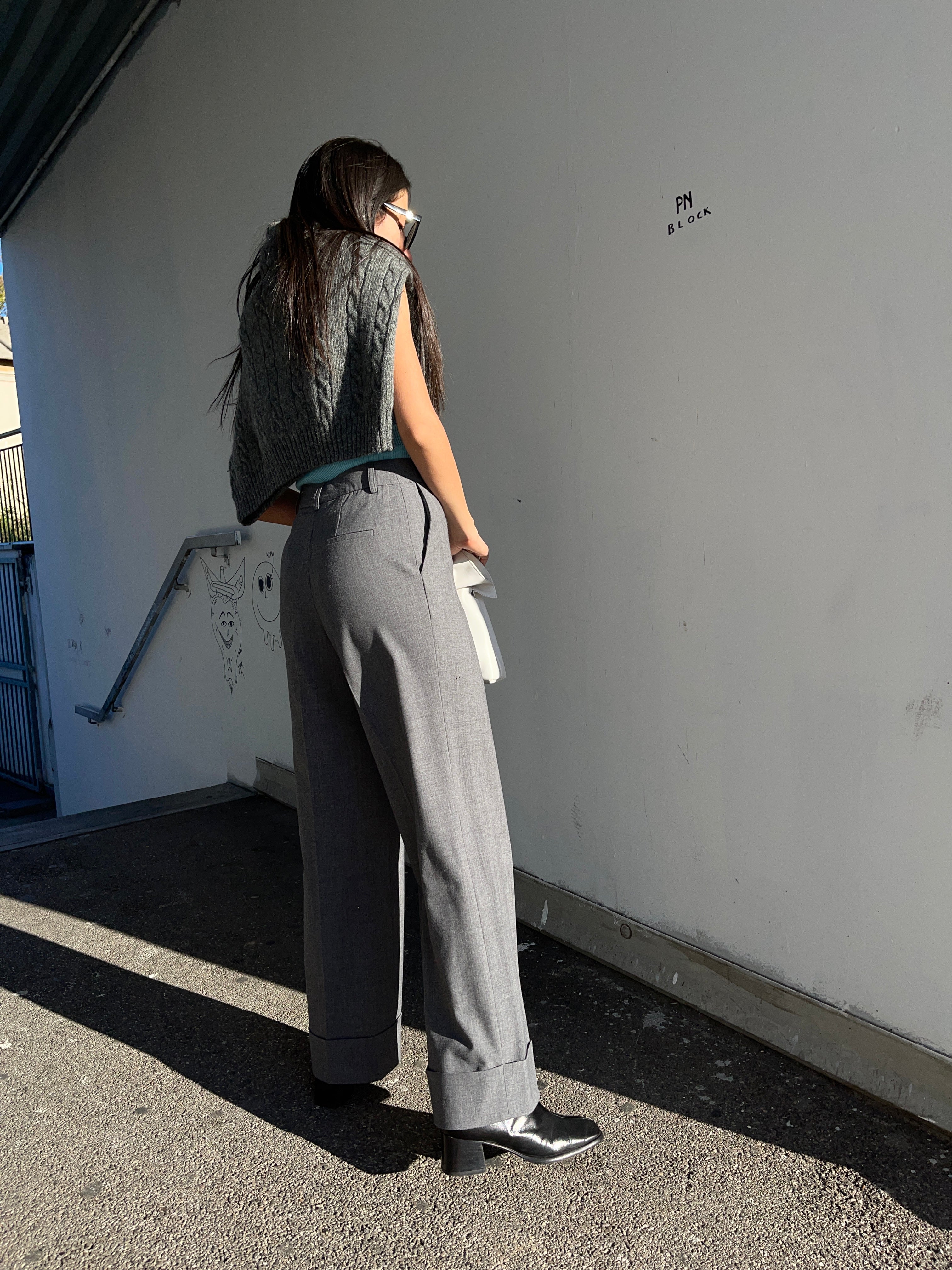 Grey trousers