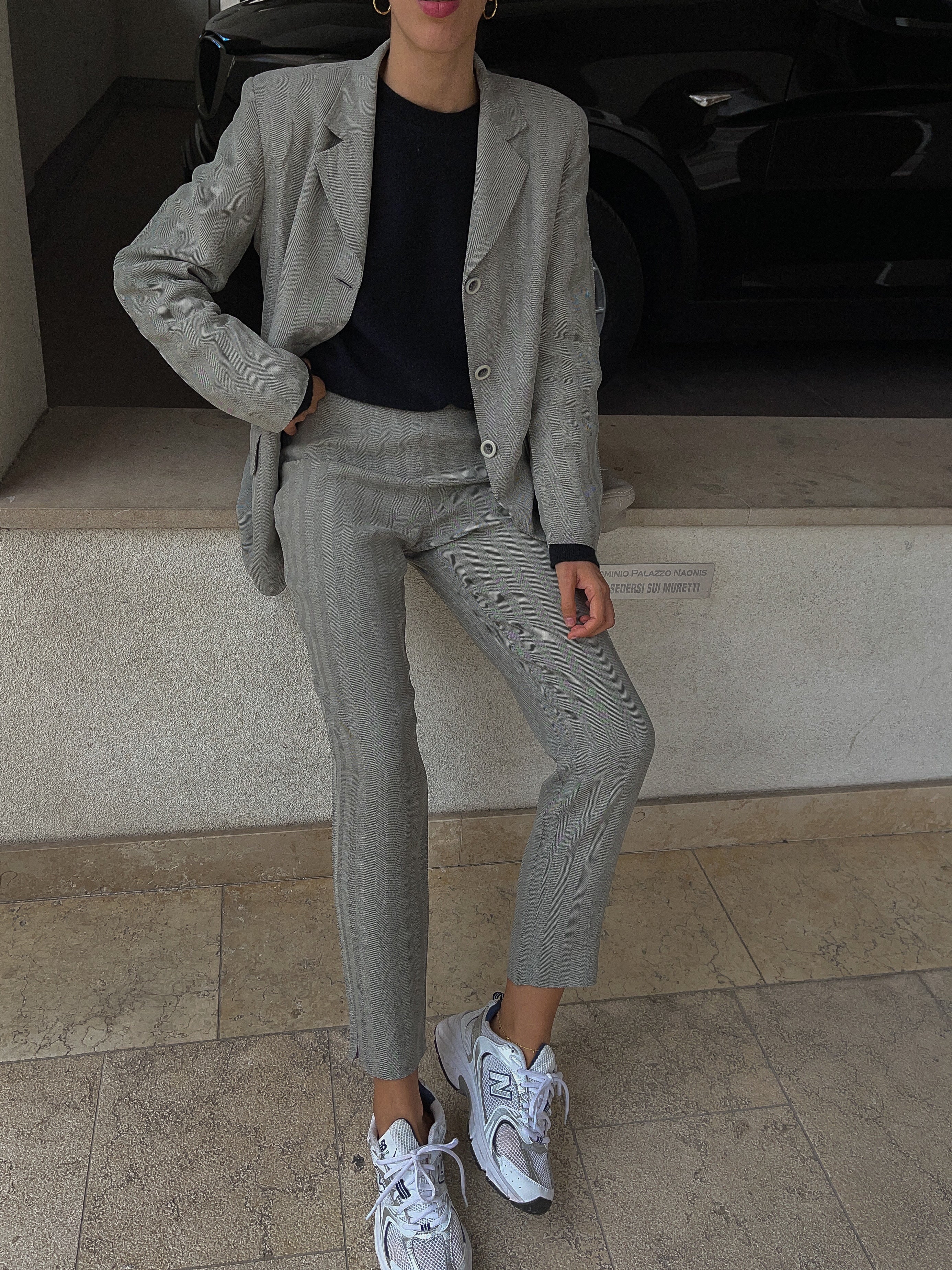 Grey suit