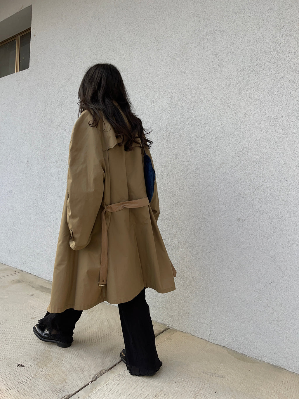 Khaki lightweight trench