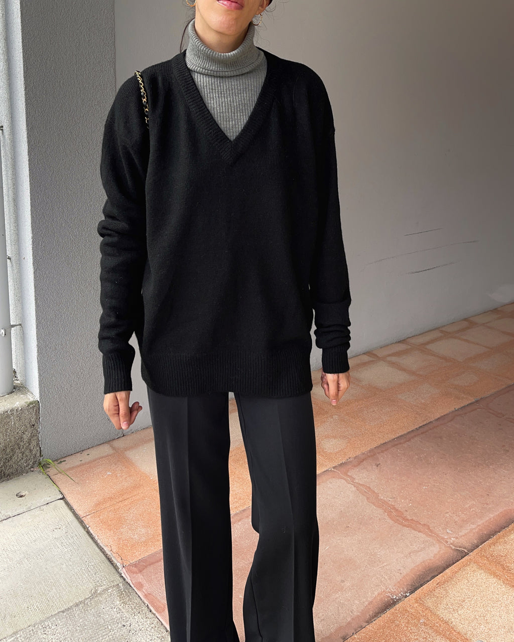 Lambswool black jumper