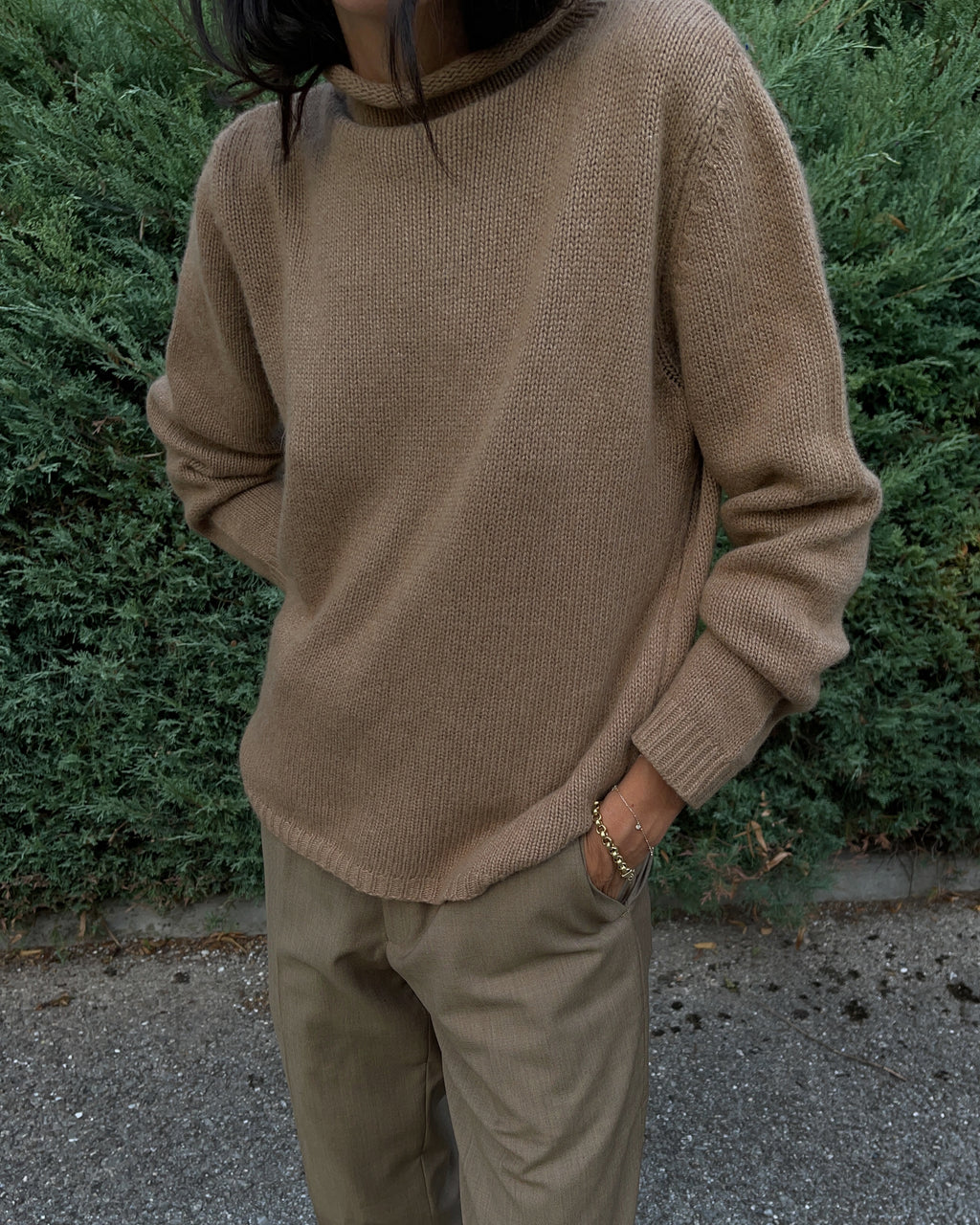 LUISA SPAGNOLI Wool Camel Jumper
