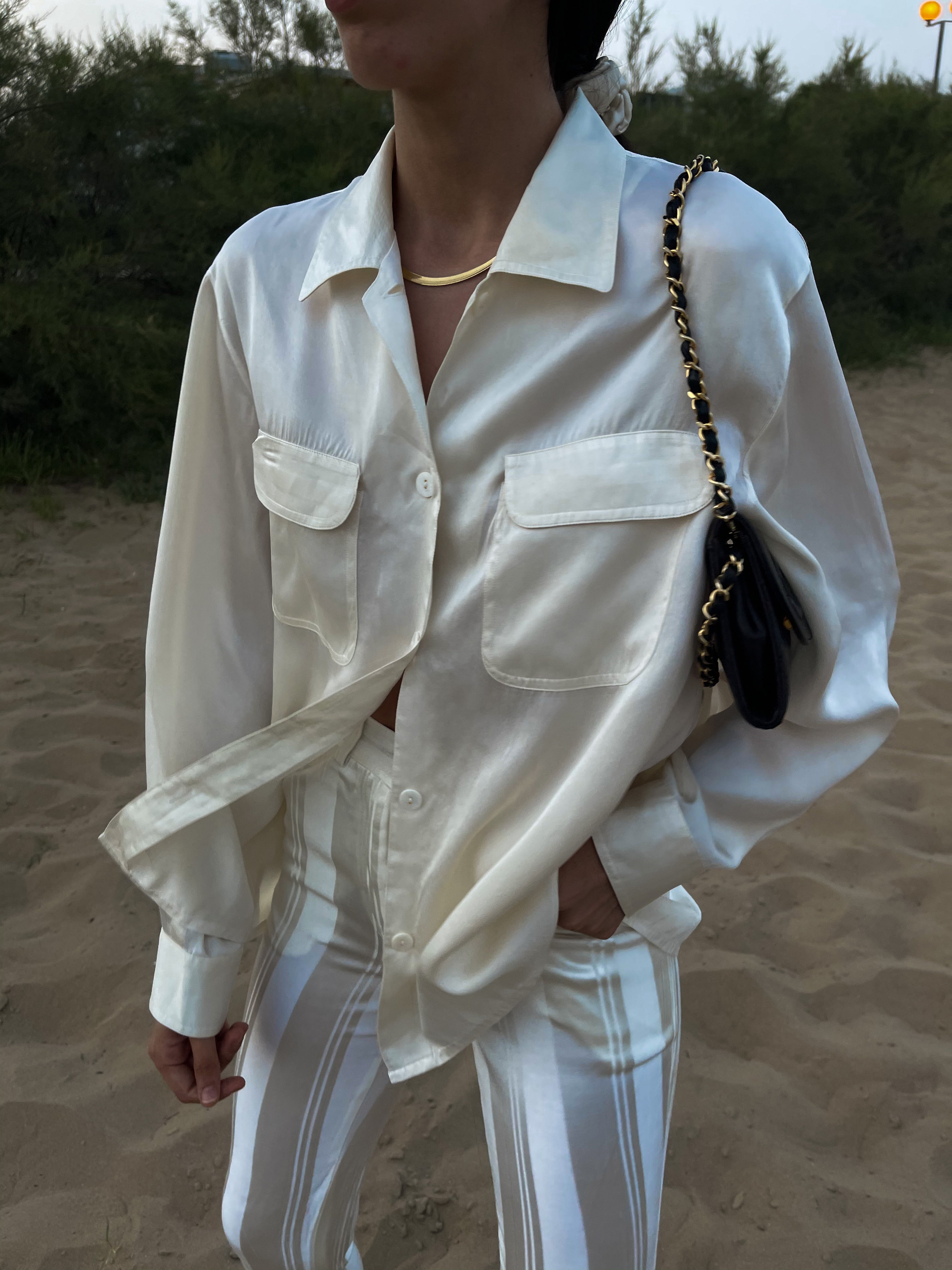 Liquid silk shirt