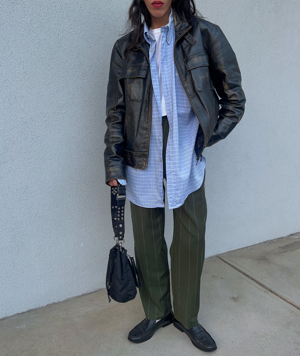 Les Copains striped trousers