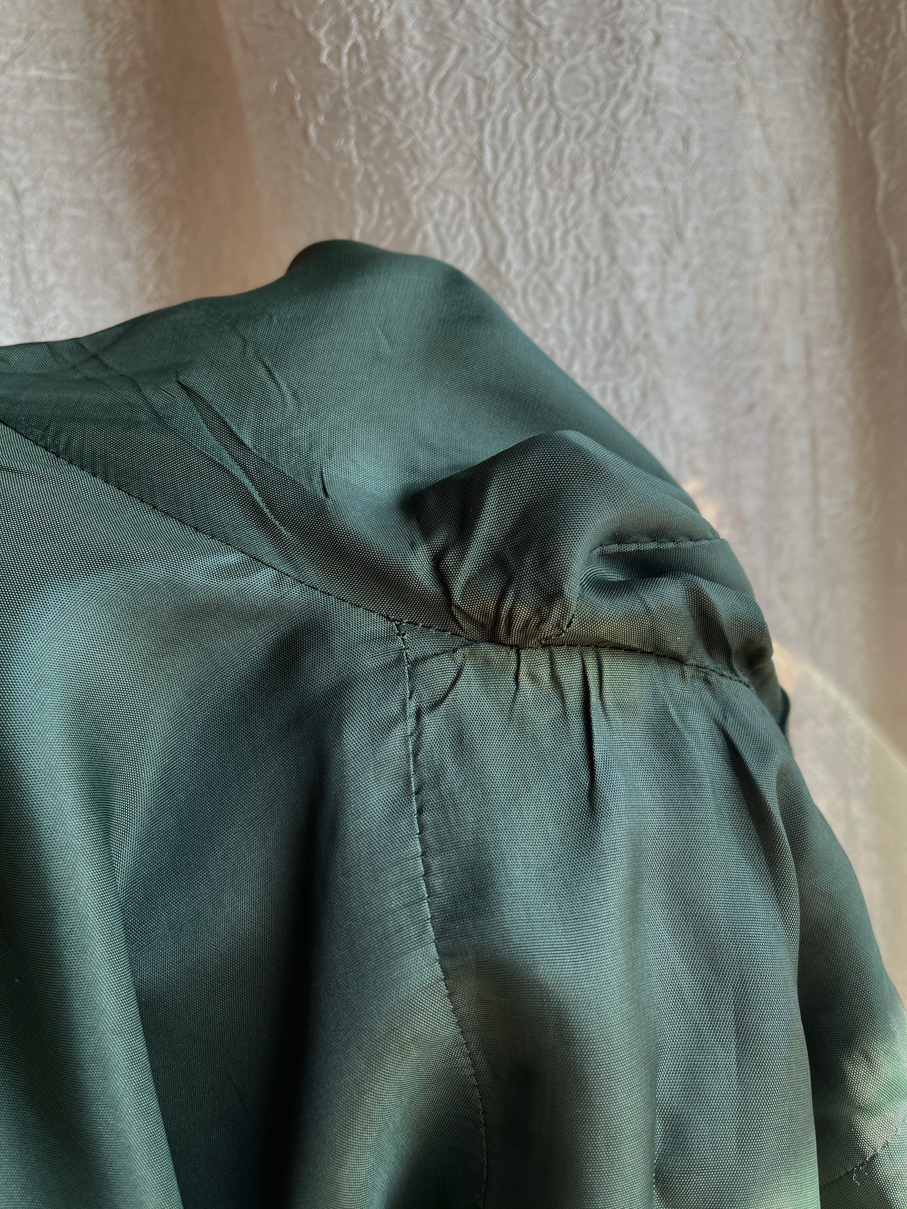 Green wool Balestra blazer