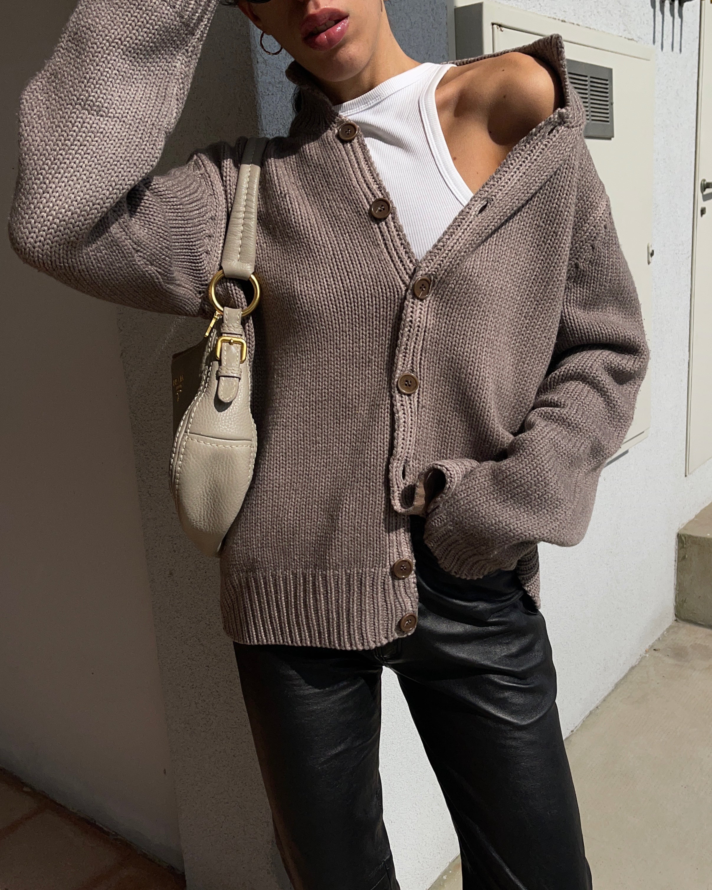 Taupe cardigan