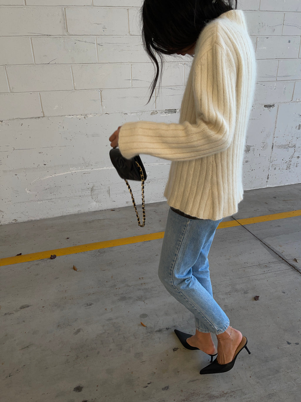 Angora blend sweater