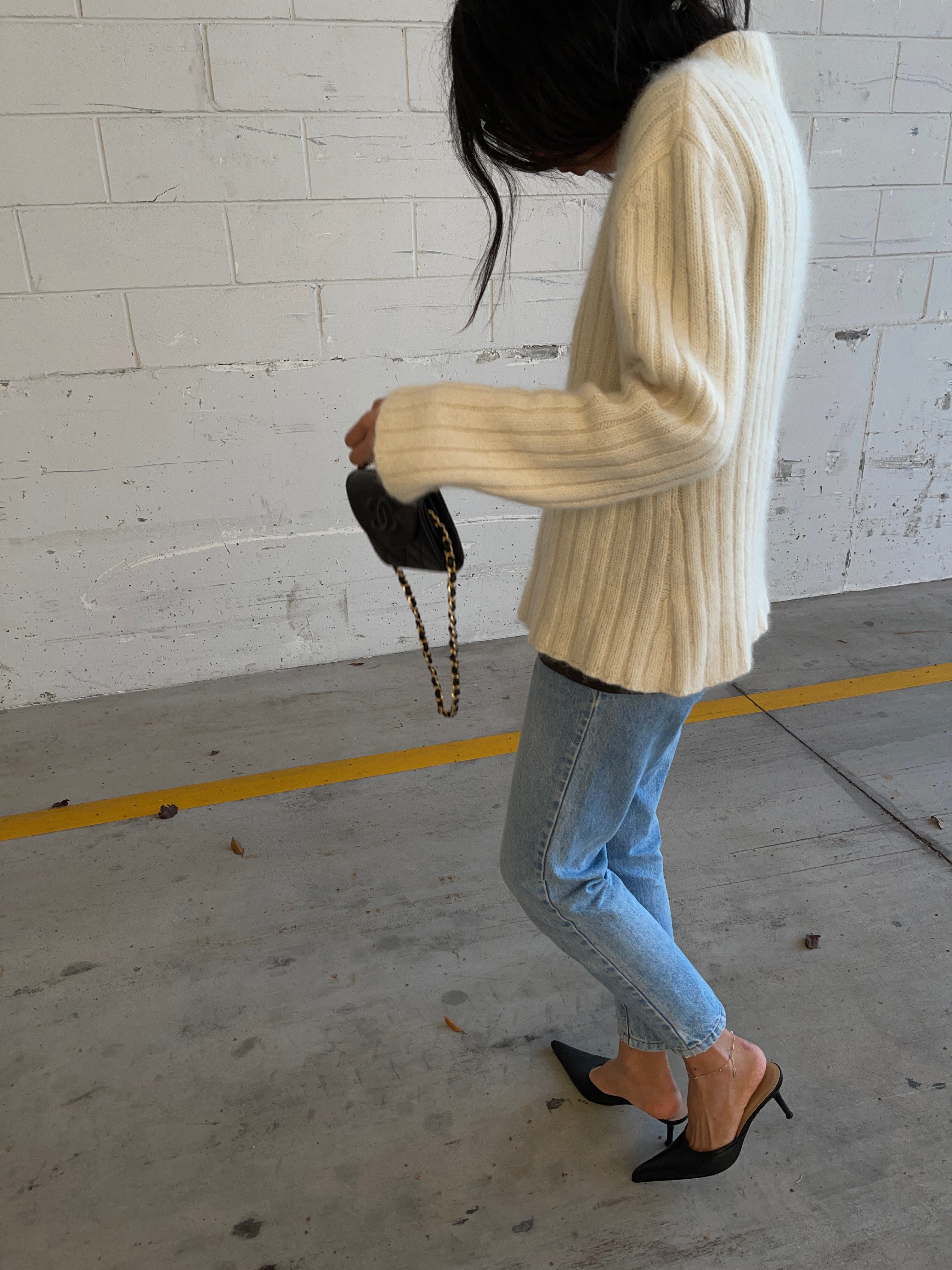 Angora blend sweater