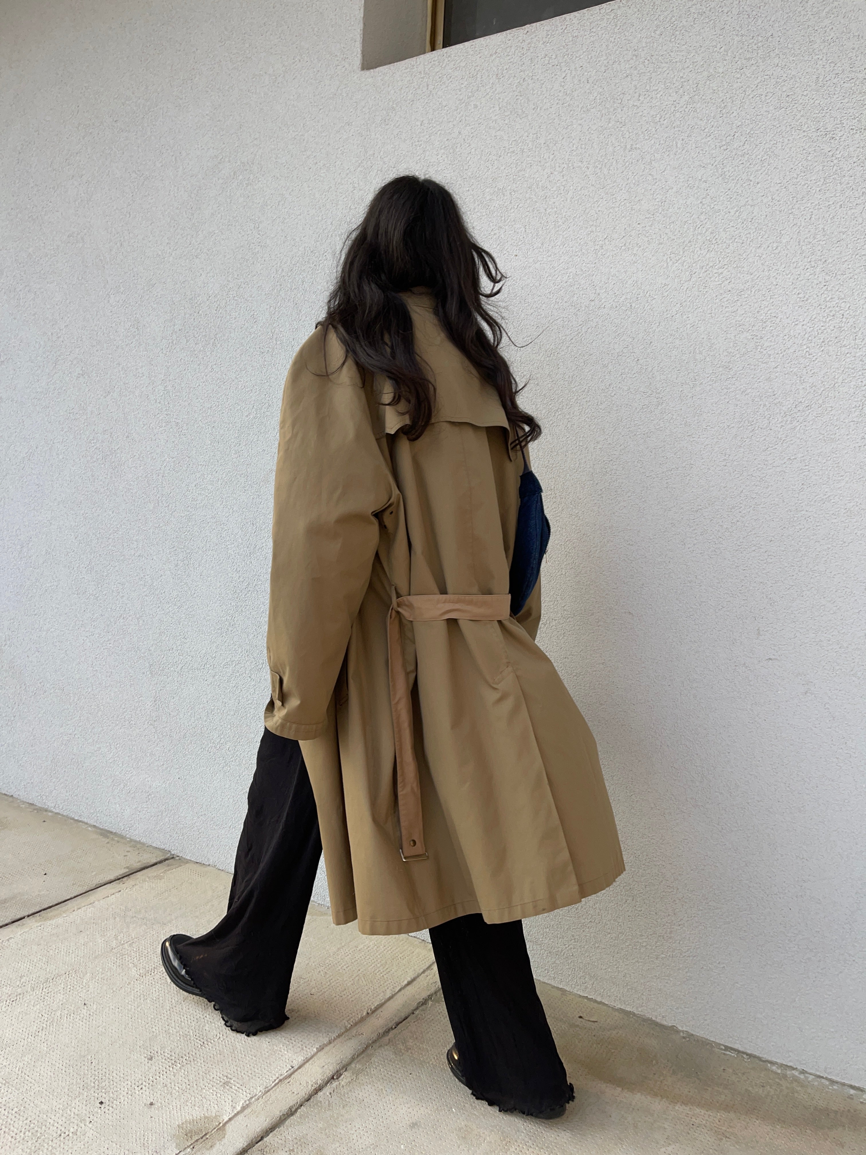 Khaki lightweight trench