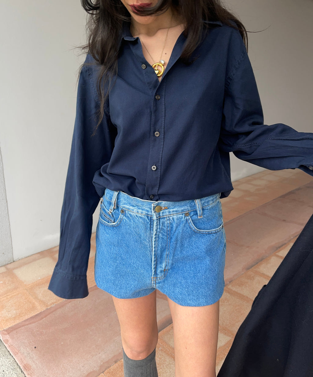 Prada blue shirt