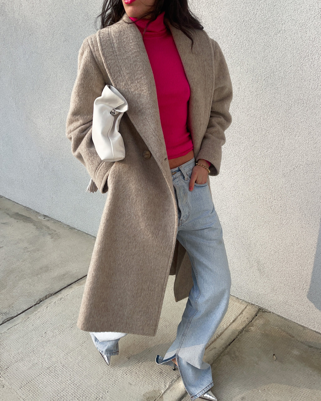 Alpaca wool coat