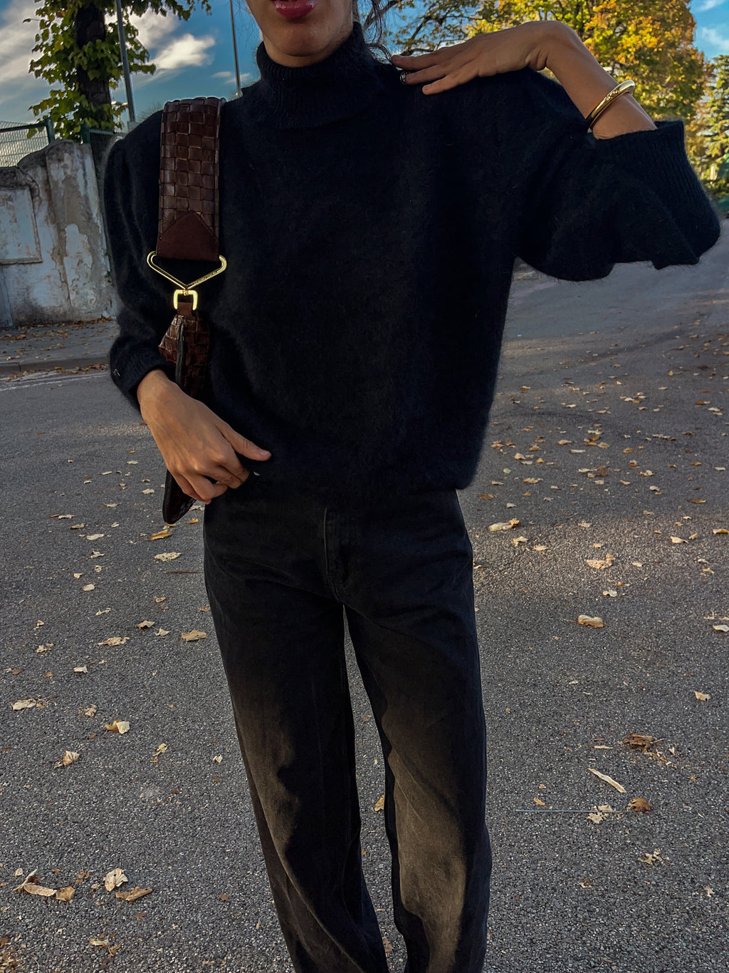 Angora black jumper