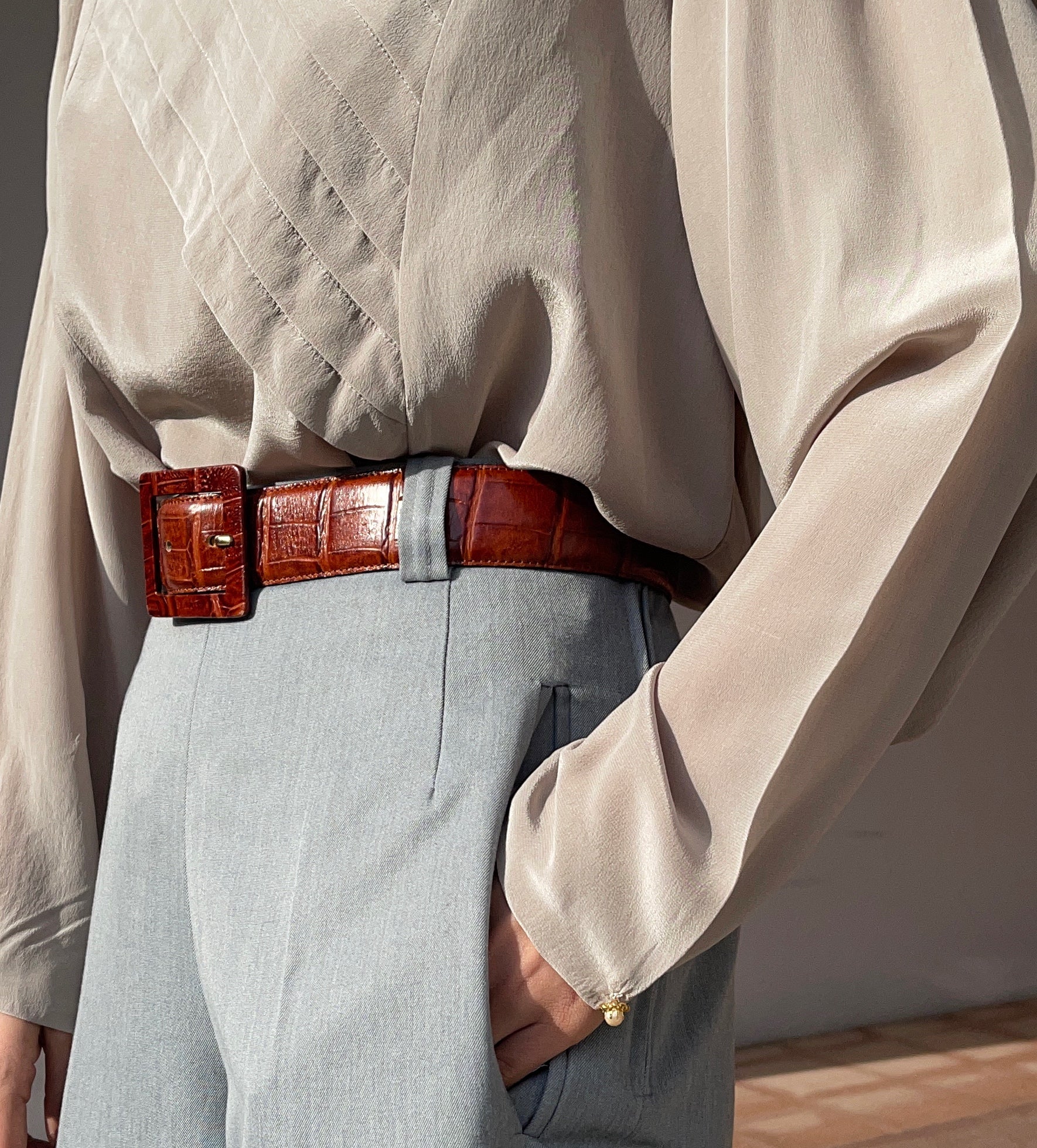 Vintage leather belt
