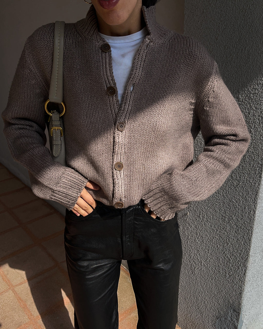 Taupe cardigan