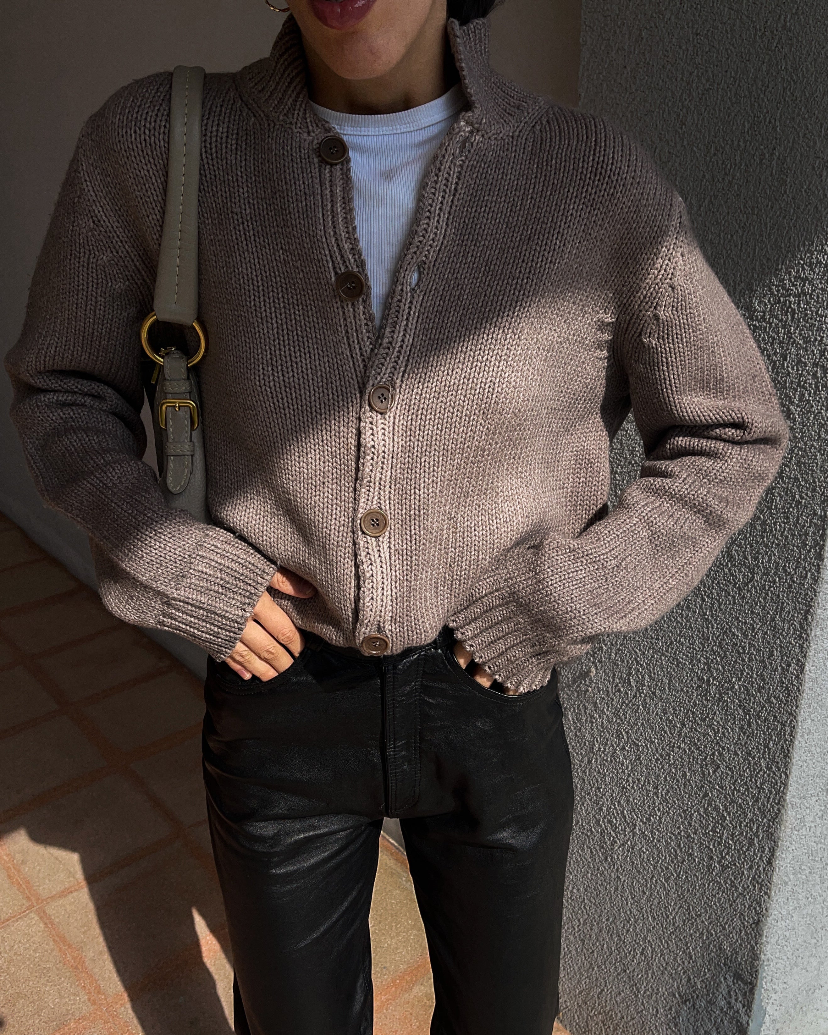 Taupe cardigan