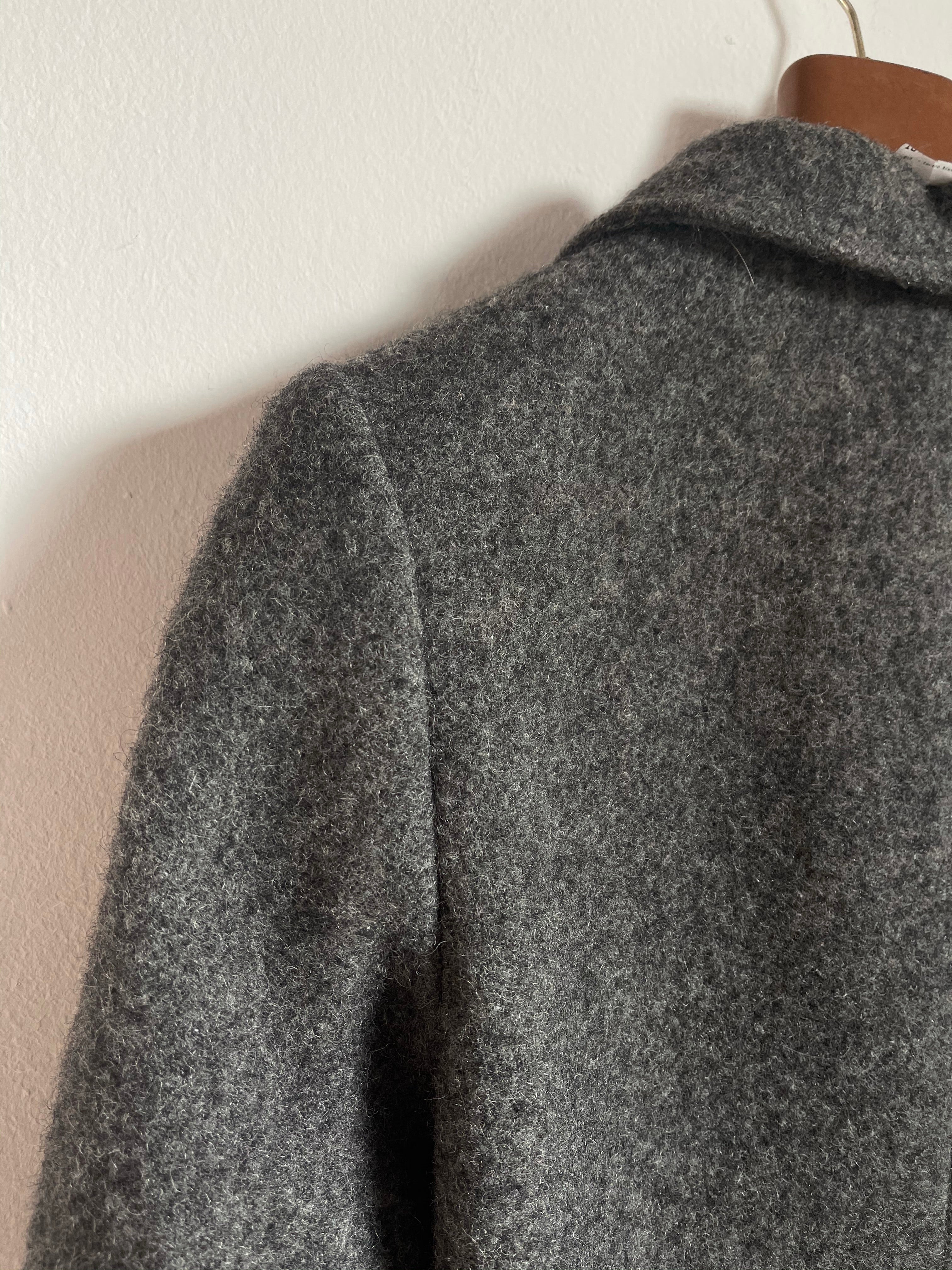 Grey wool coat
