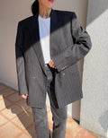 Gessato blazer