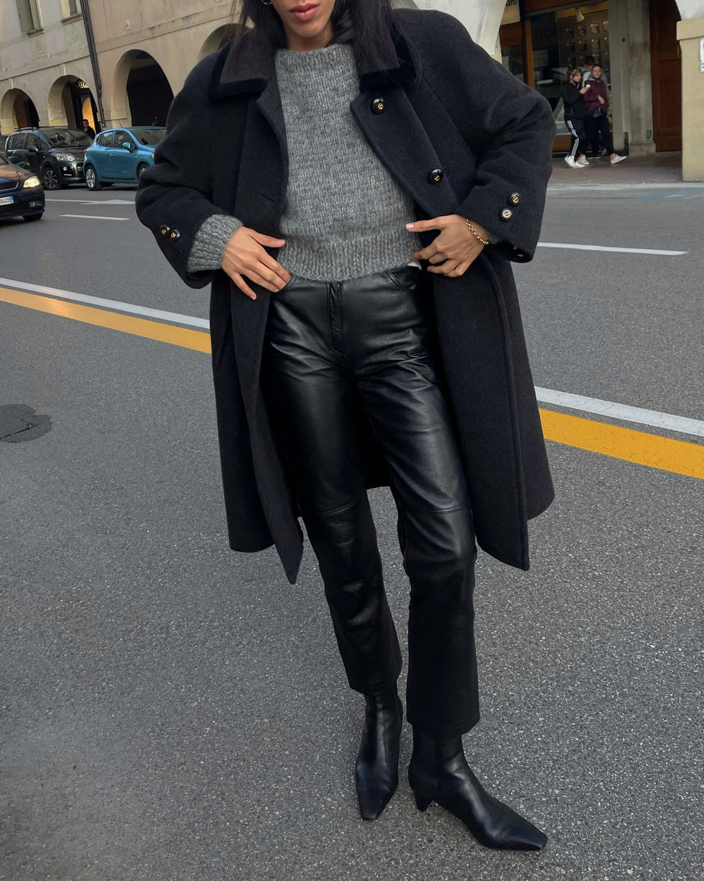 Grey coat