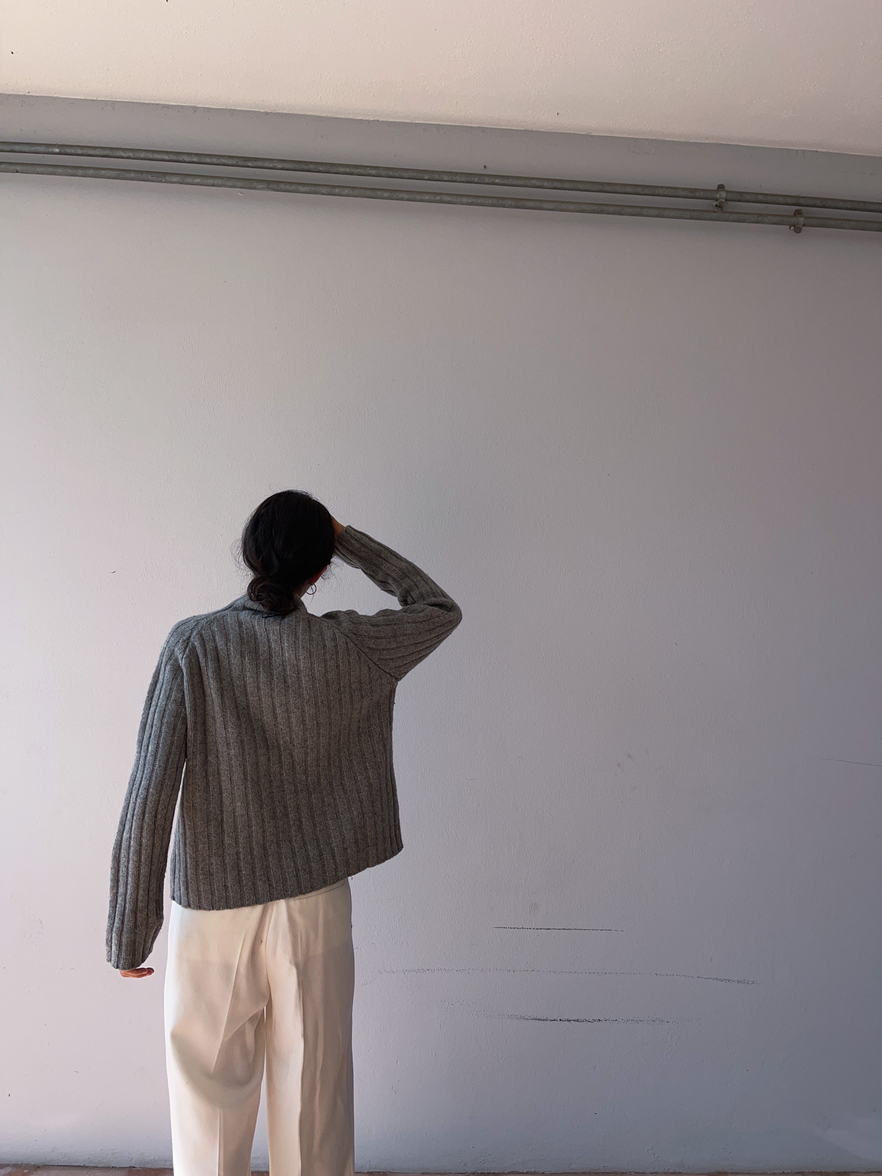 Lambswool grey jumper