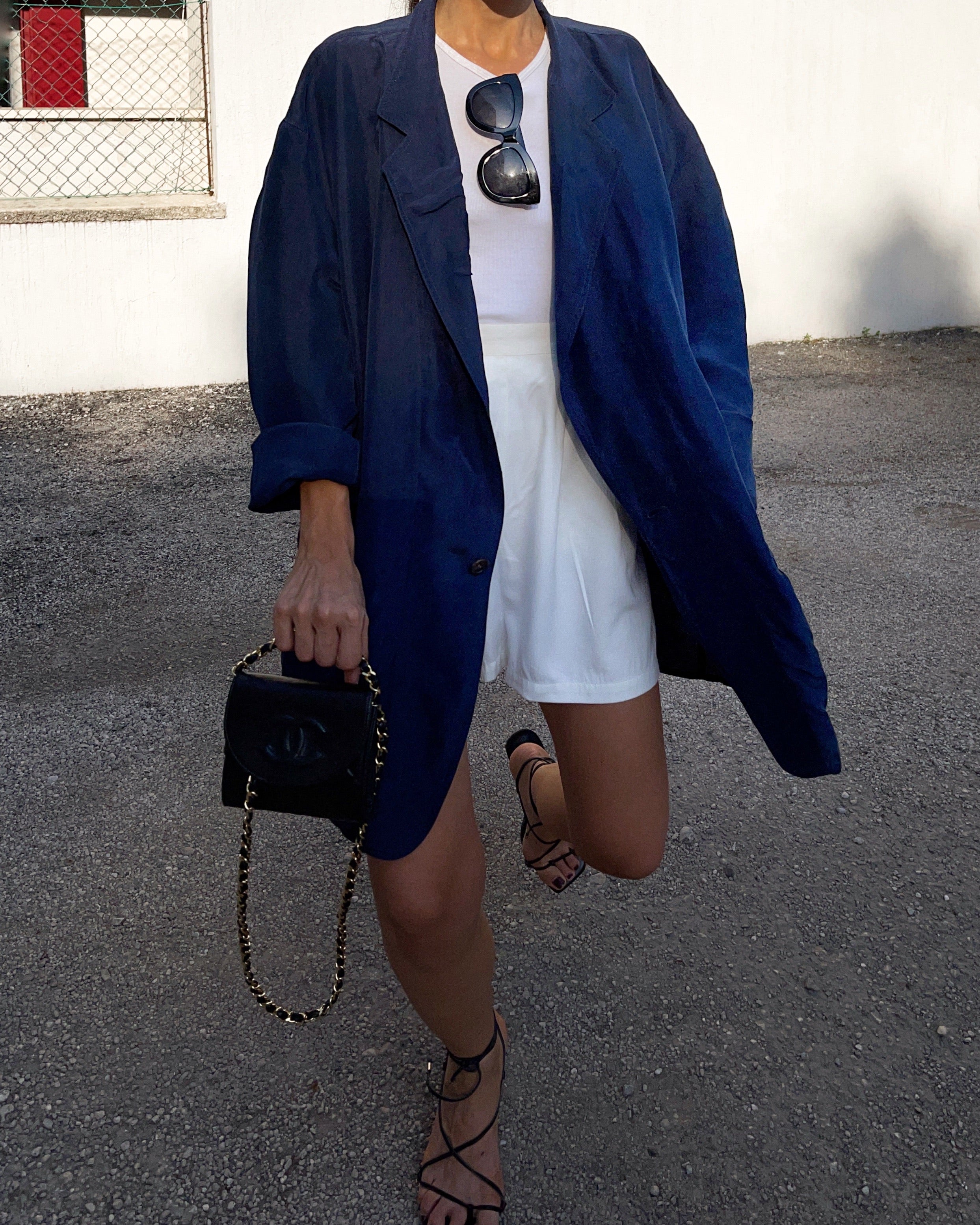 100 silk Blue blazer
