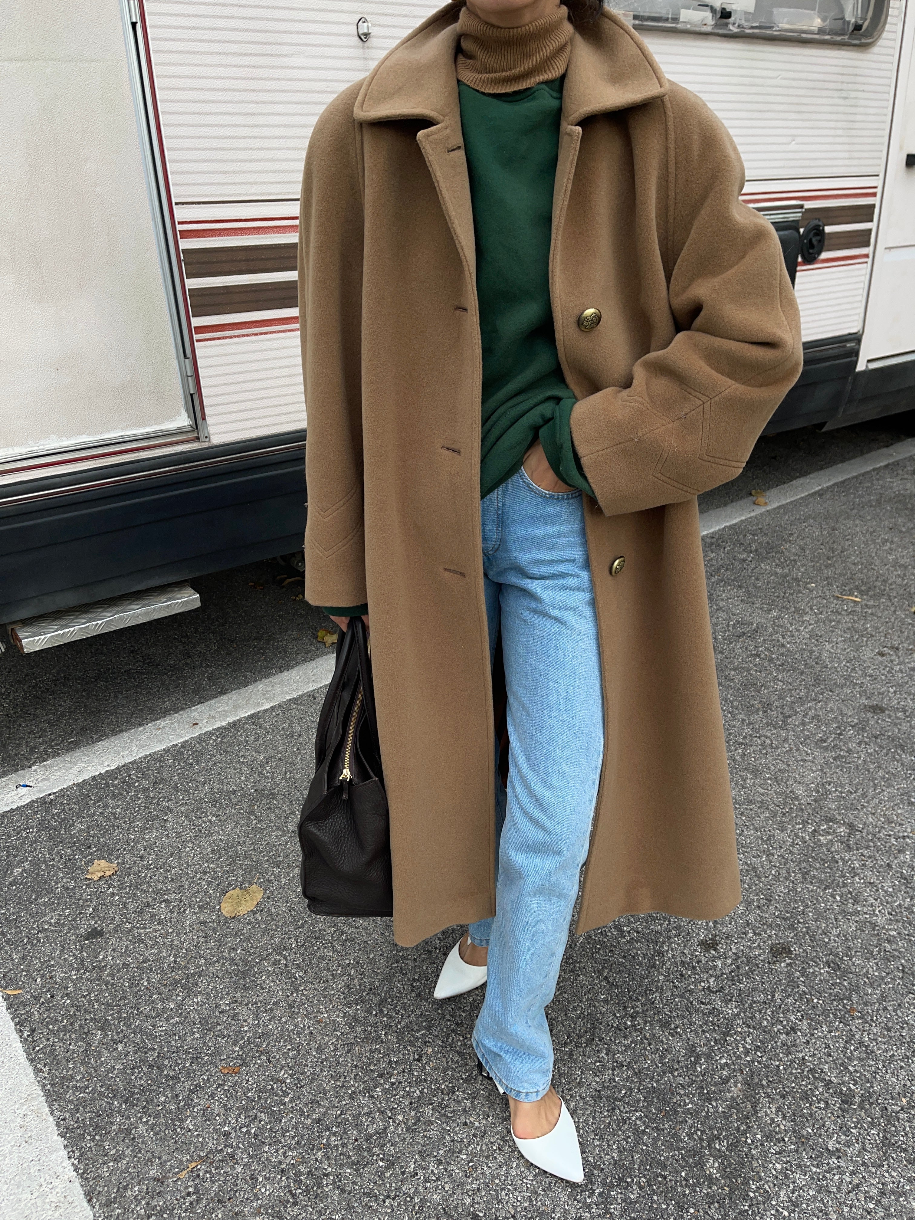Wool camel coat