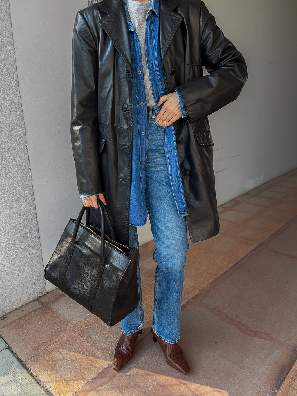 Leather jacket