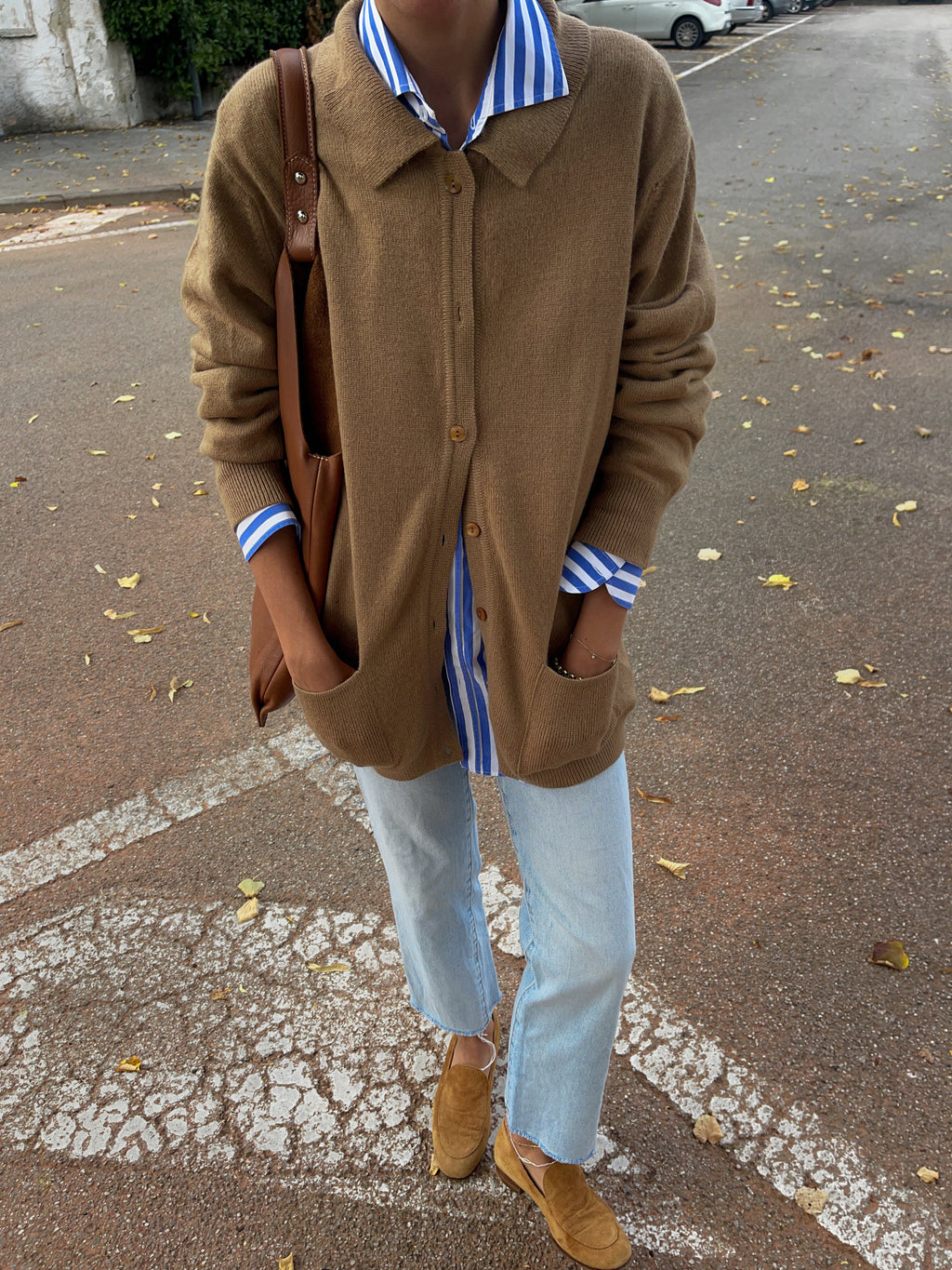 Granny’s camel cardigan