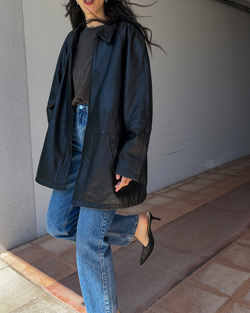 100 nappa jacket