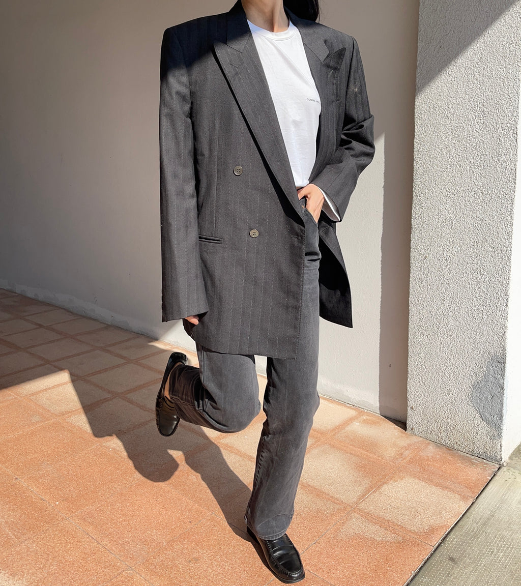 Gessato blazer
