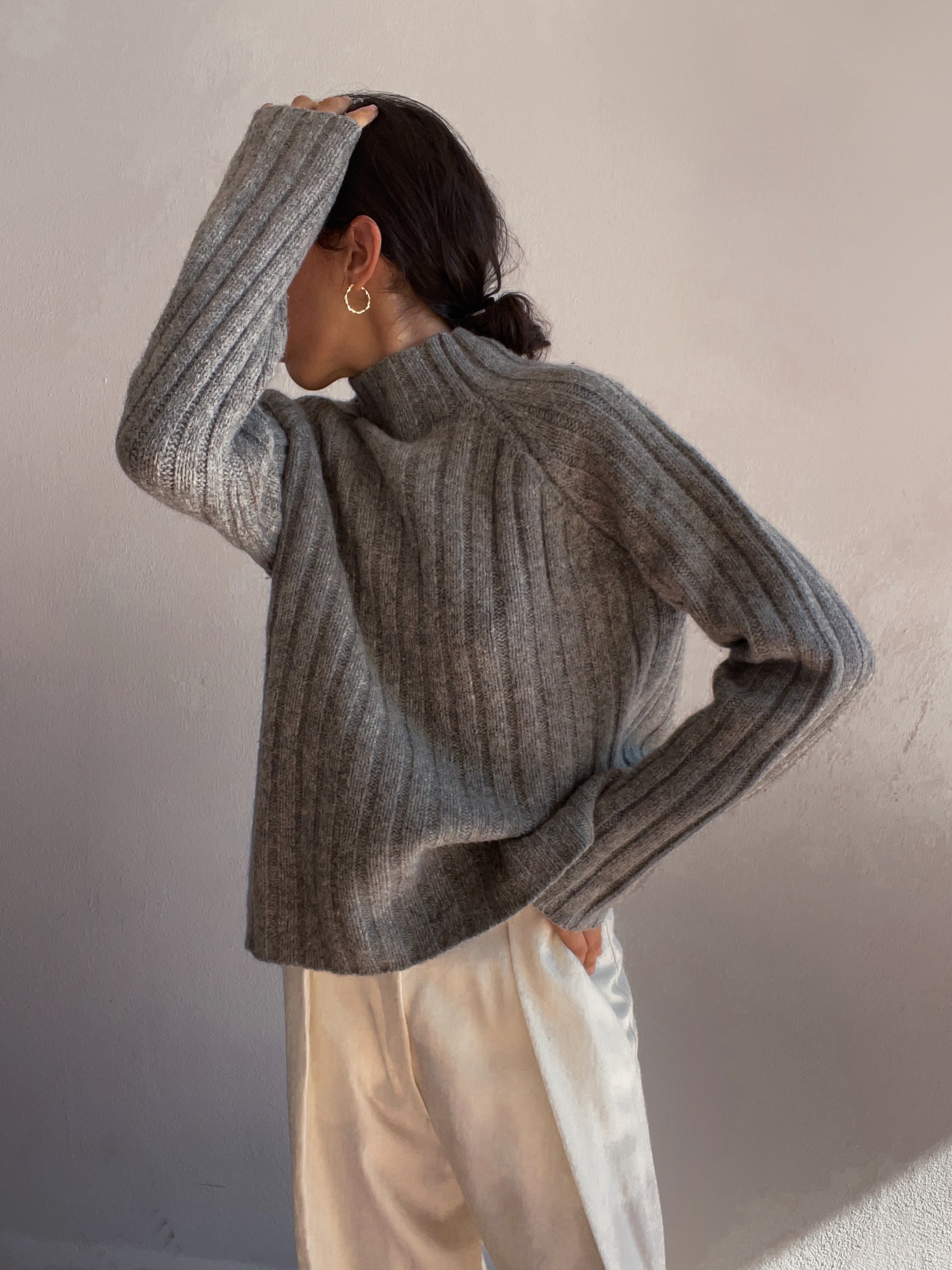 Lambswool grey jumper