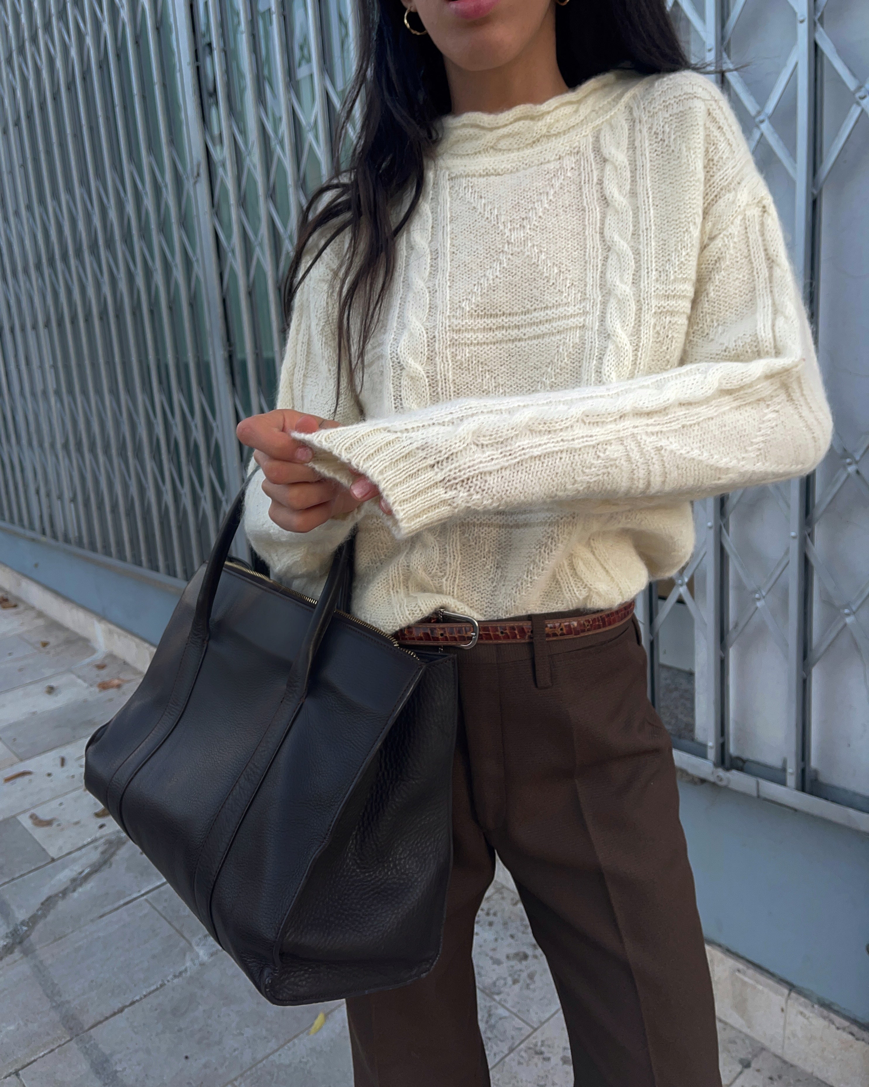 Wool ivory jumper