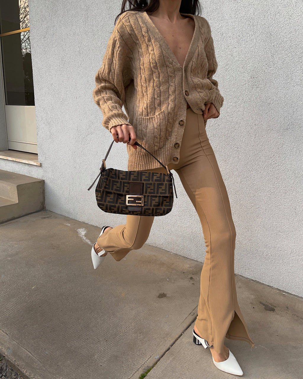 100% wool cable knit jumper