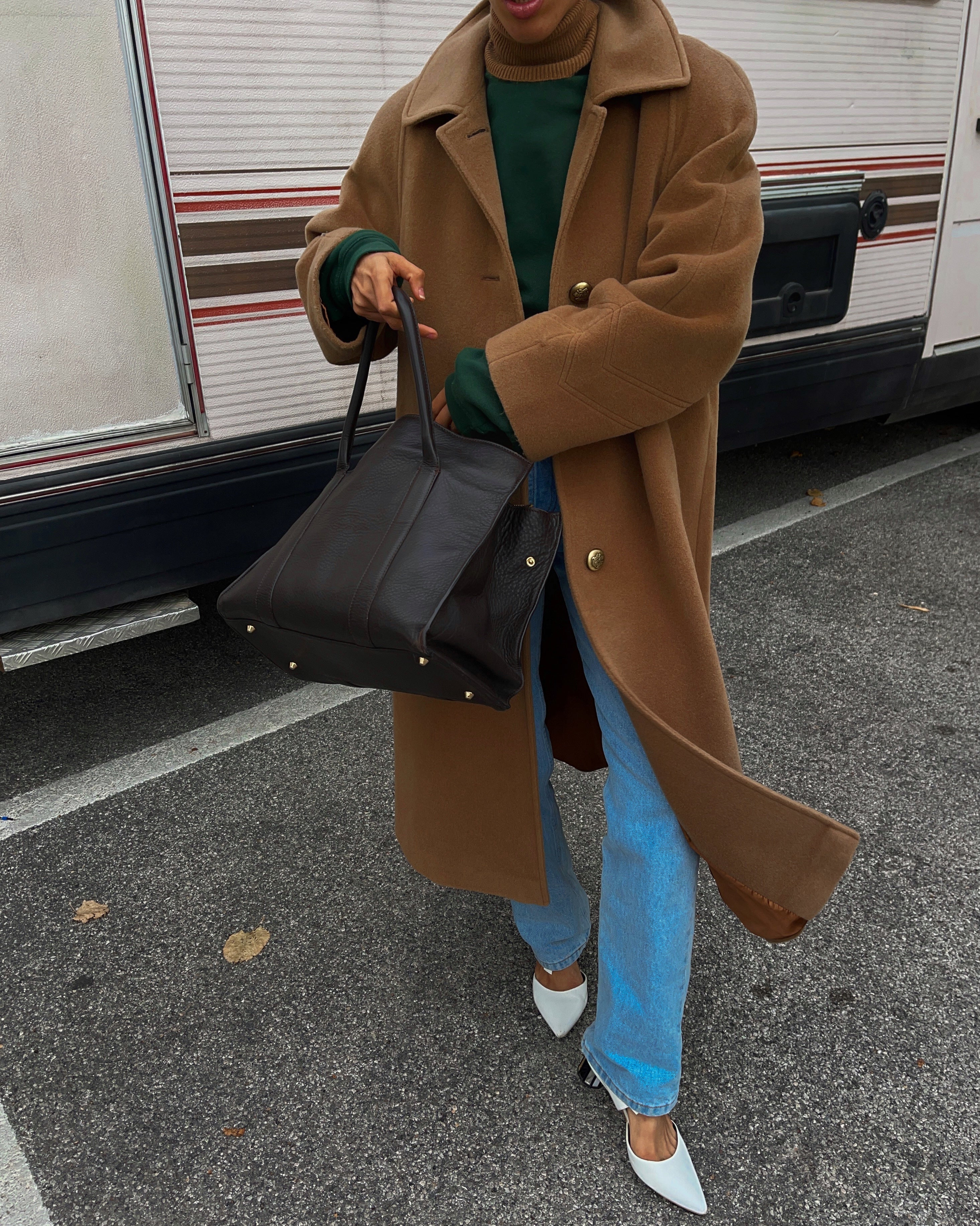 Wool camel coat