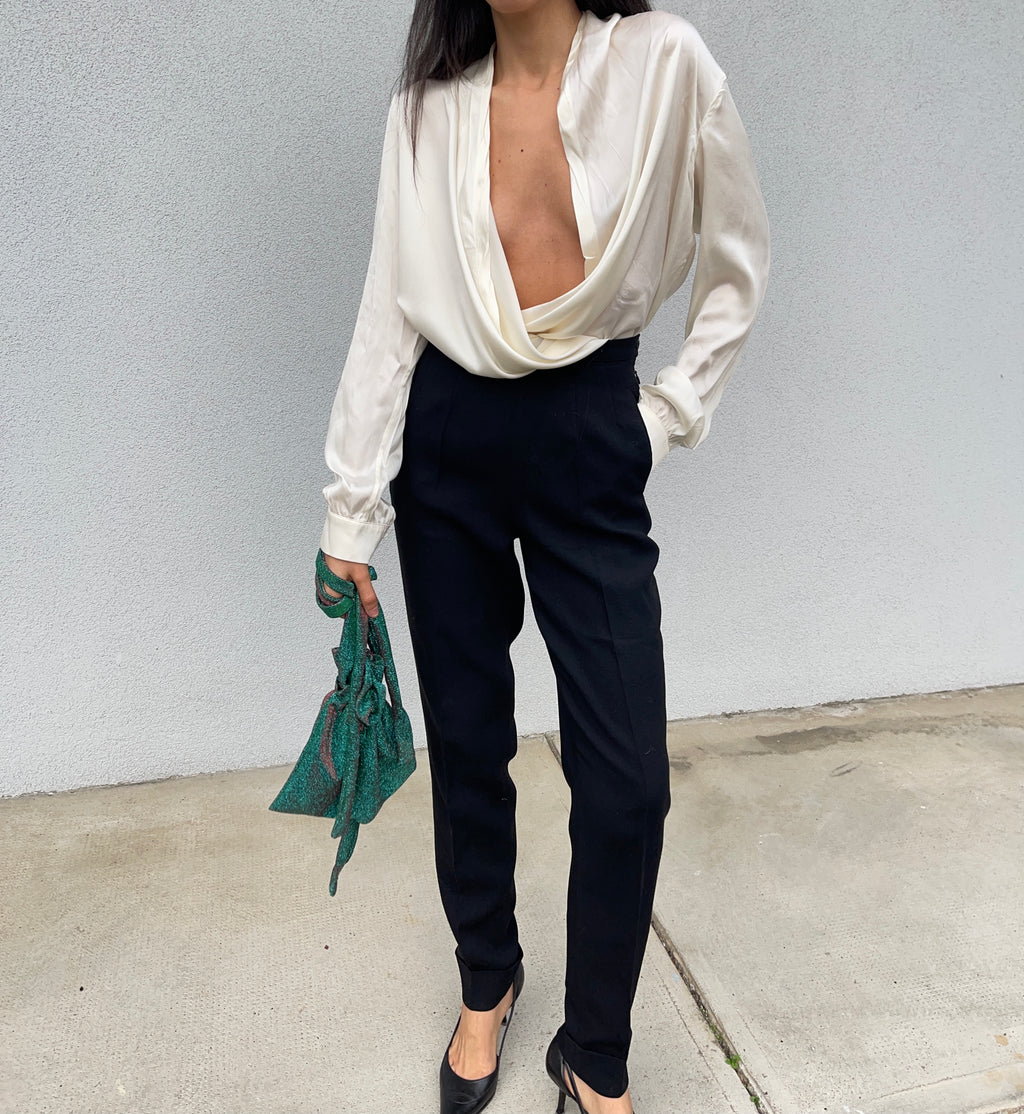 Luisa spagnoli 100 liquid silk shirt