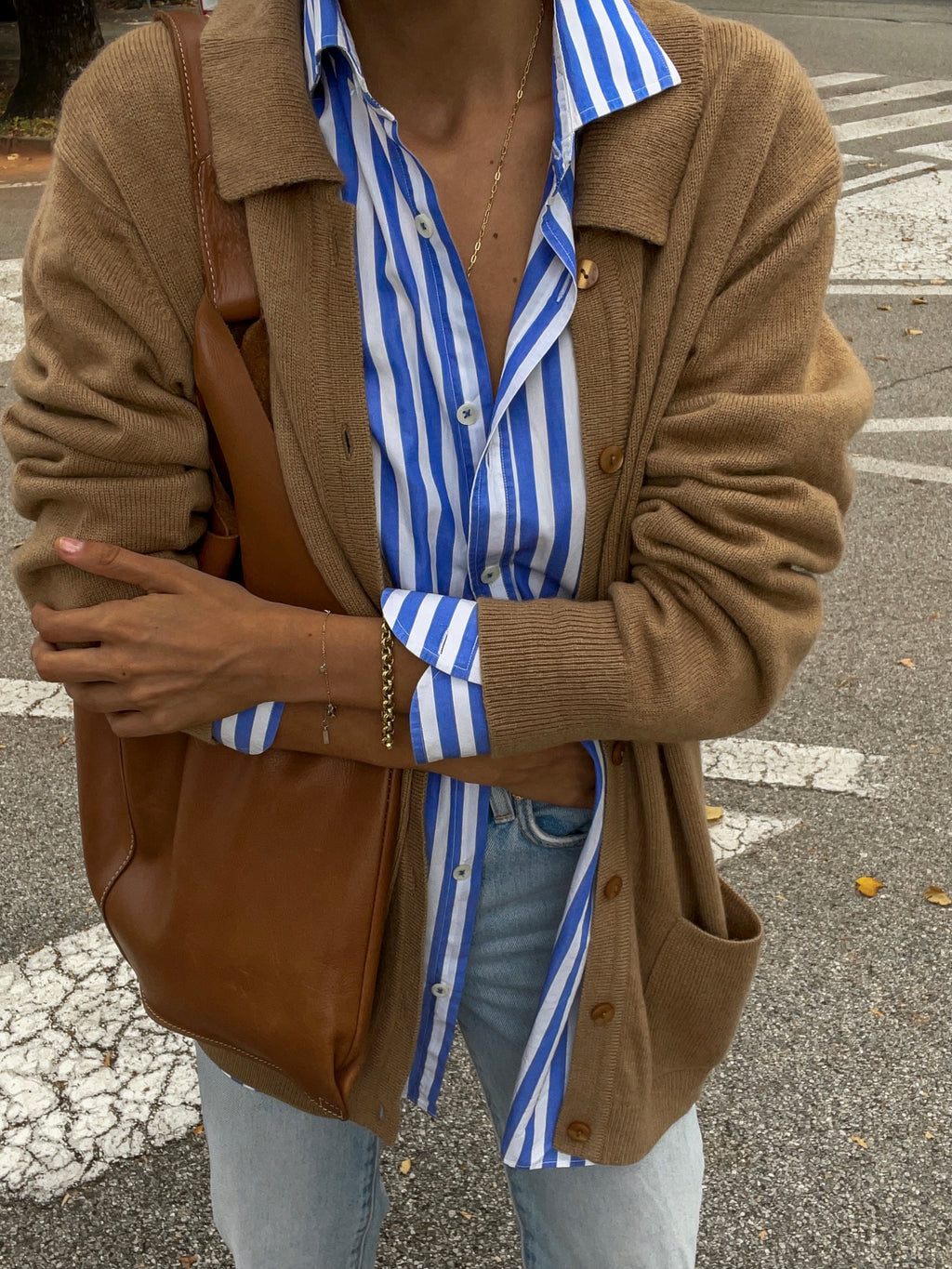 Granny’s camel cardigan