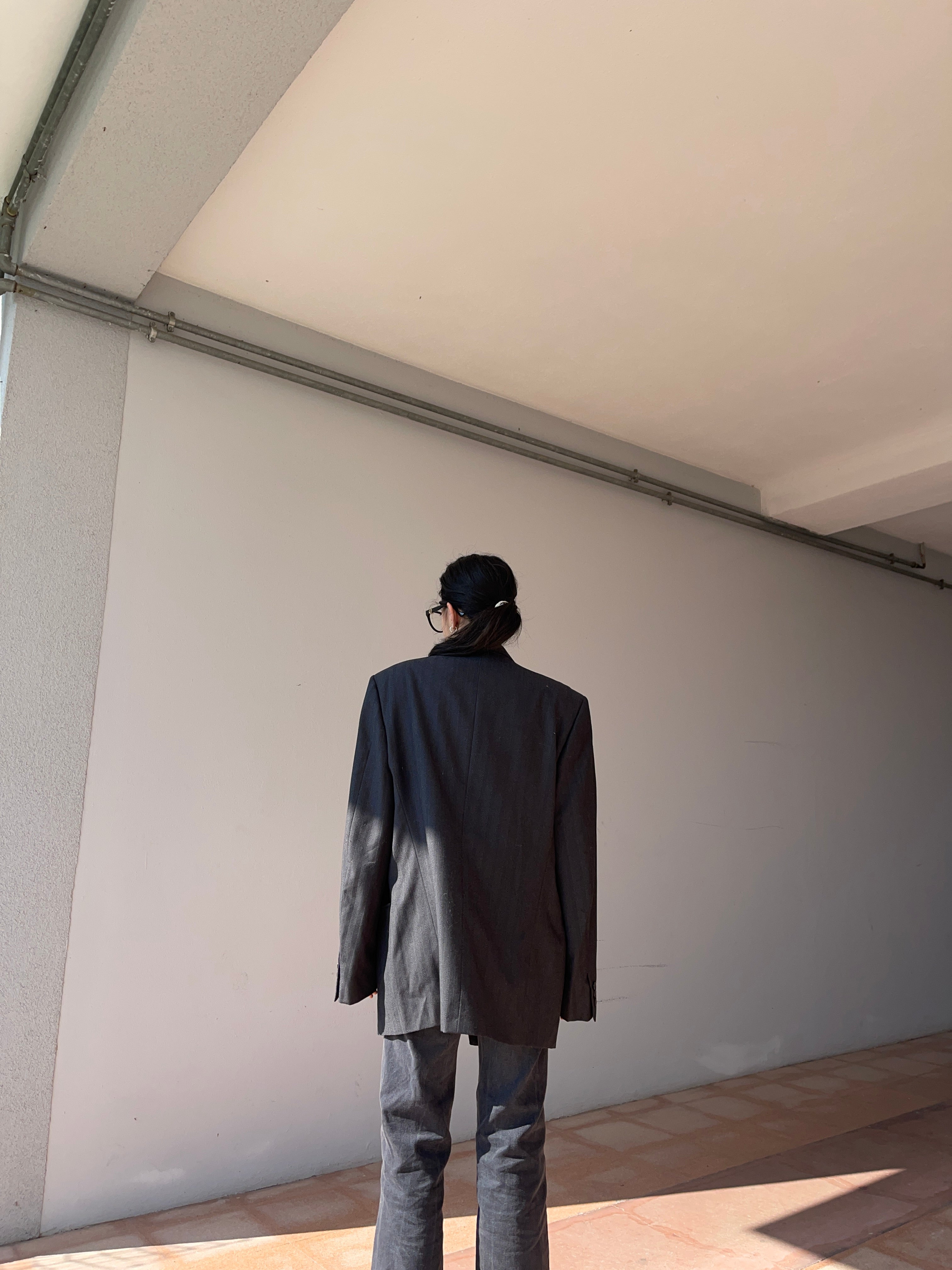 Gessato blazer