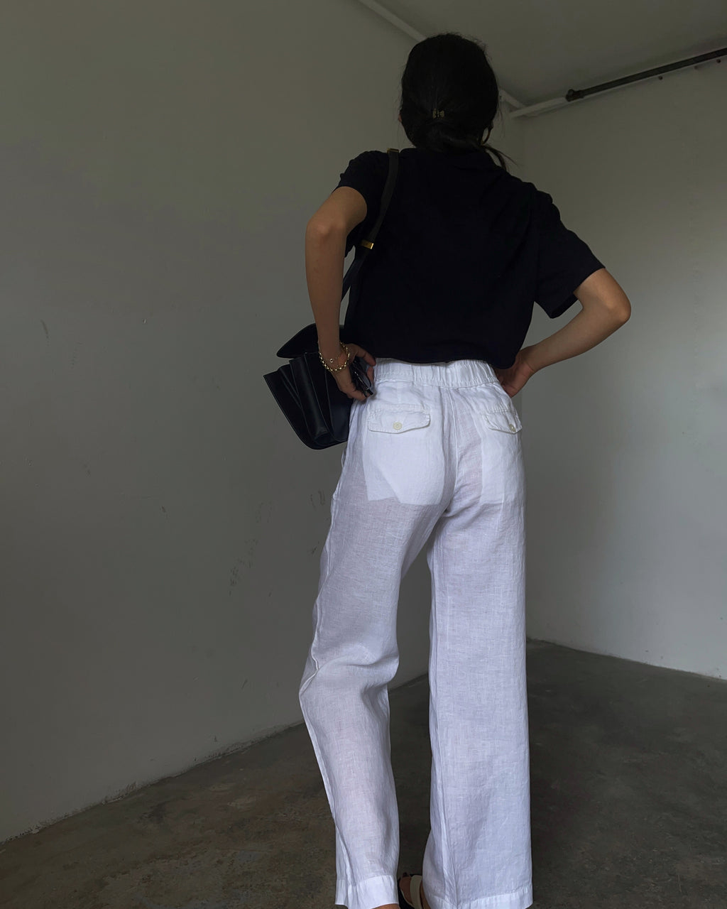 100% linen Stefanel trousers