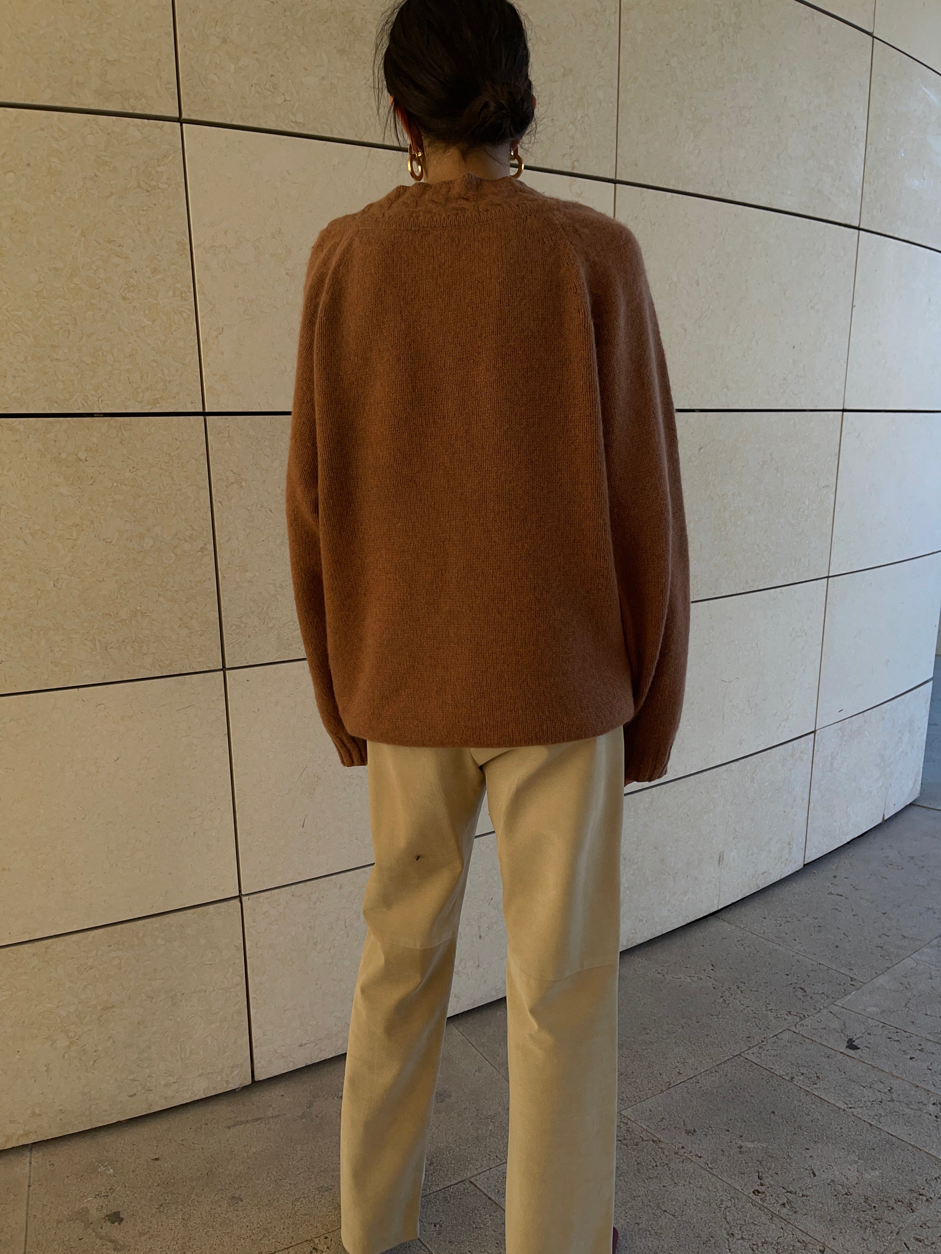 Maxi pull over angora blend